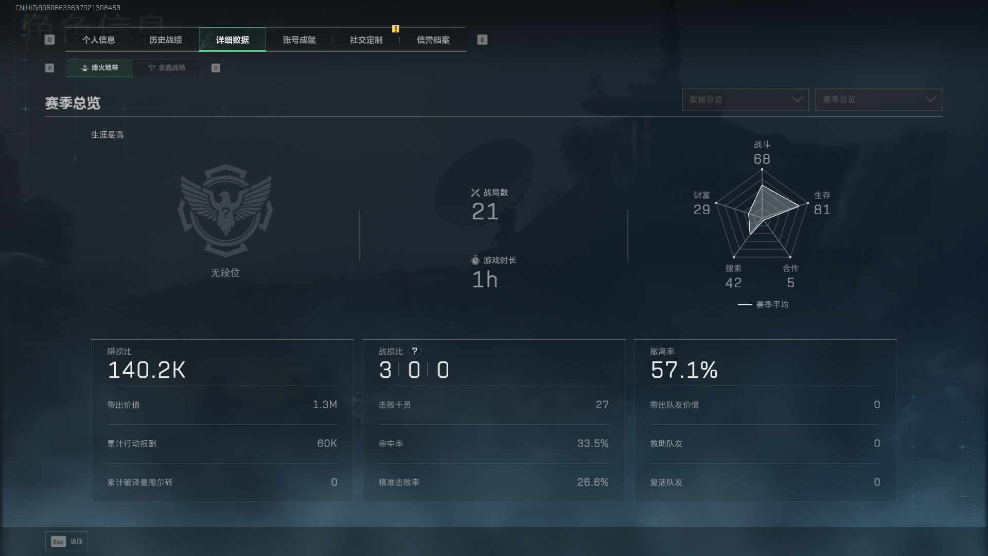 SJZQM376941三角洲行动账号详情图4 SJZQM376941三角洲行动账号详情图4