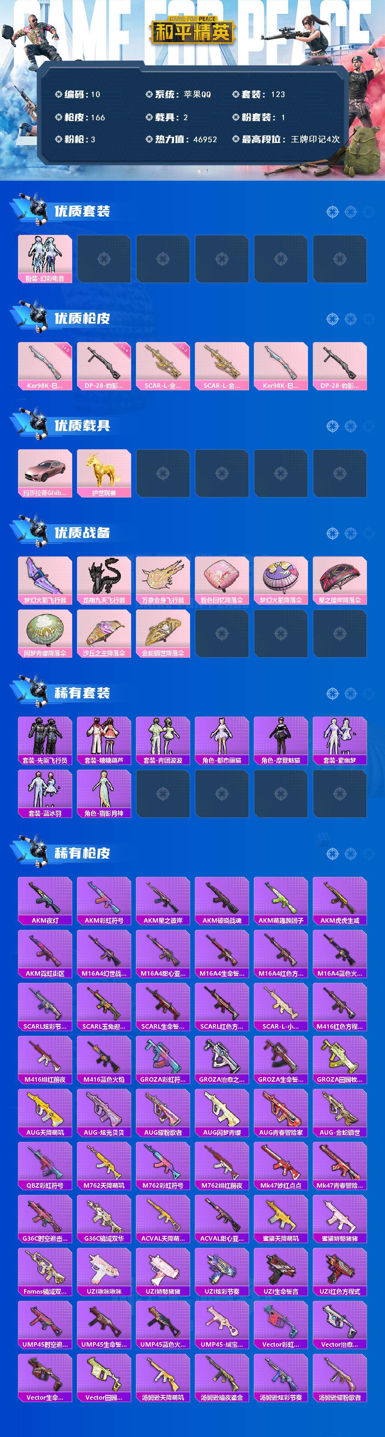 HPQM3450569和平精英账号详情图6