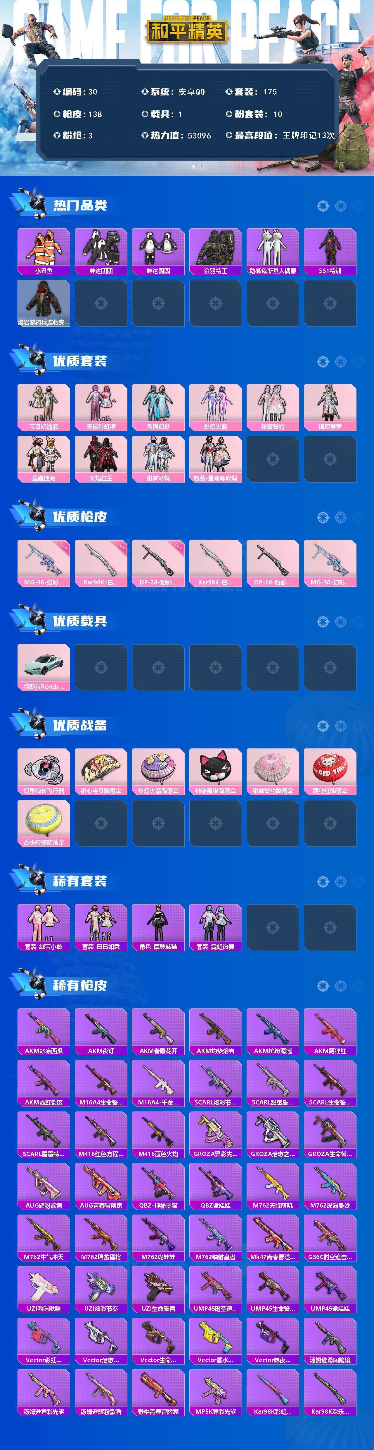 HPCMW3452728和平精英账号详情图3