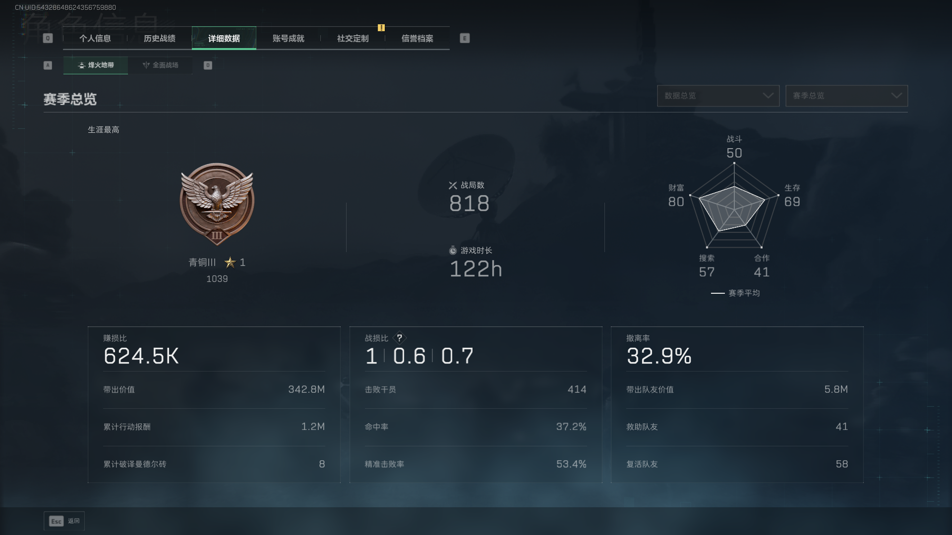 SJZQM3102137三角洲行动账号详情图4