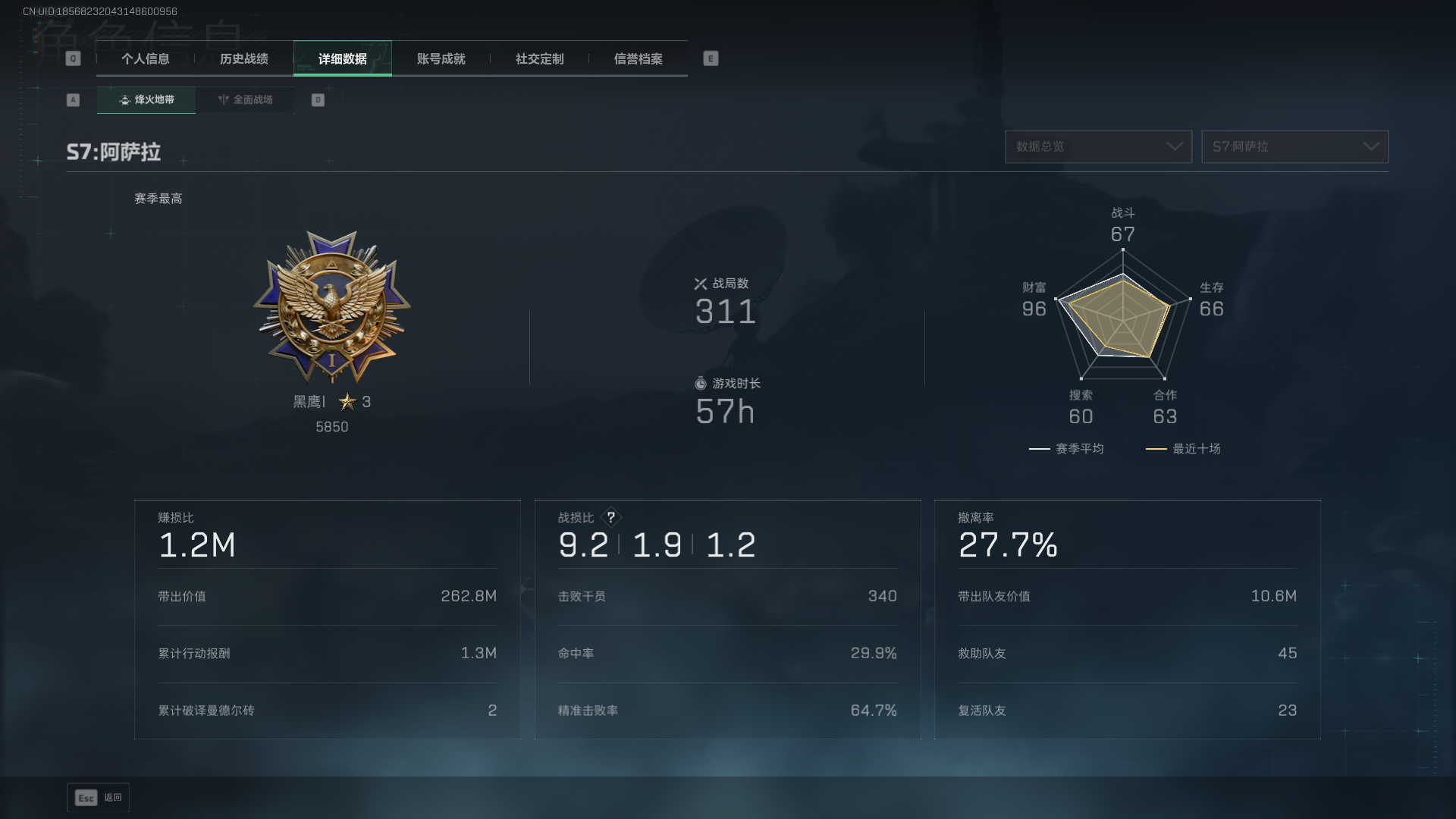 SJZQM3103409三角洲行动账号详情图4 SJZQM3103409三角洲行动账号详情图4