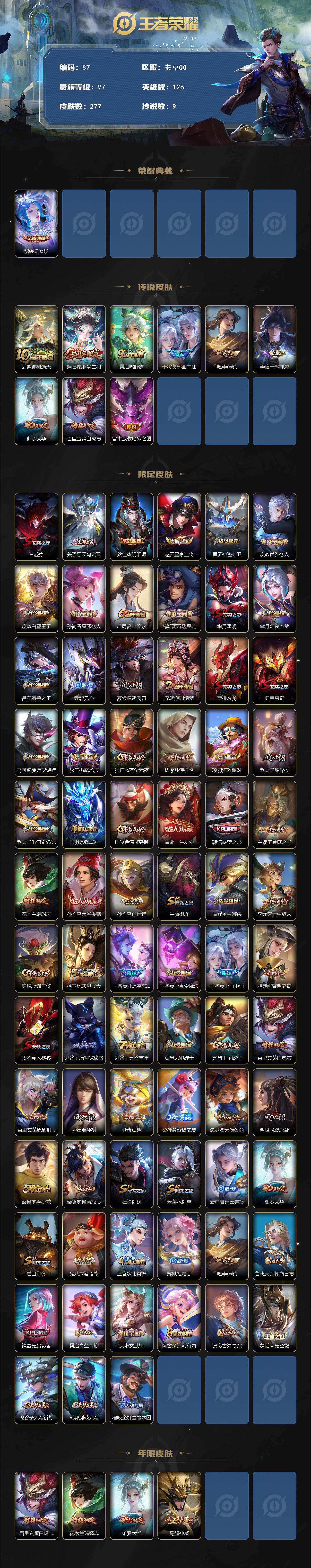 WZCMW3480482王者荣耀账号详情图4