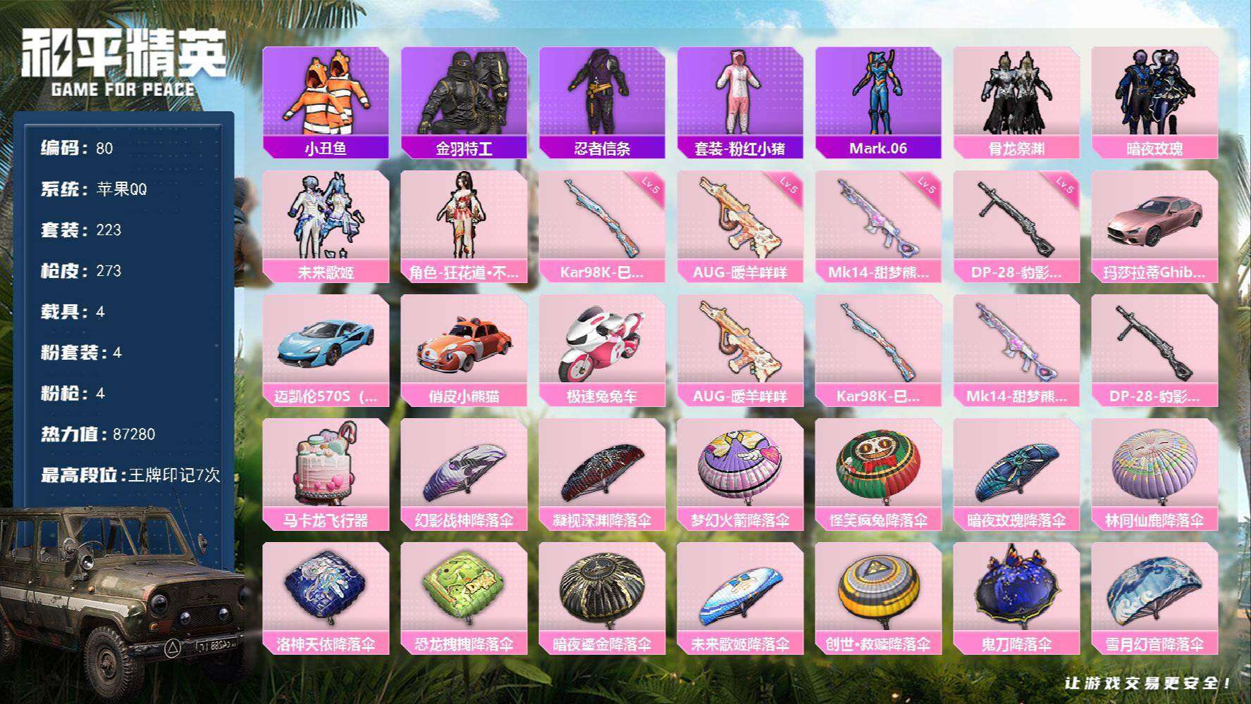 HPCMW462355和平精英账号详情图13