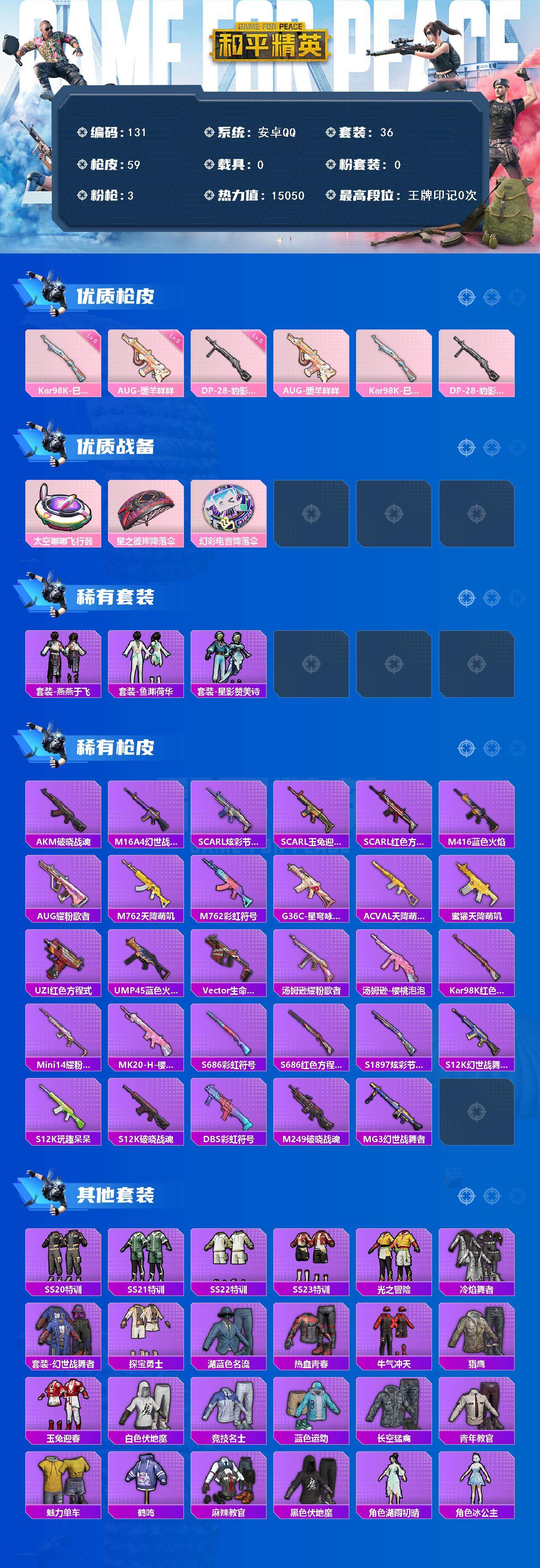 HPQM422504和平精英账号详情图4