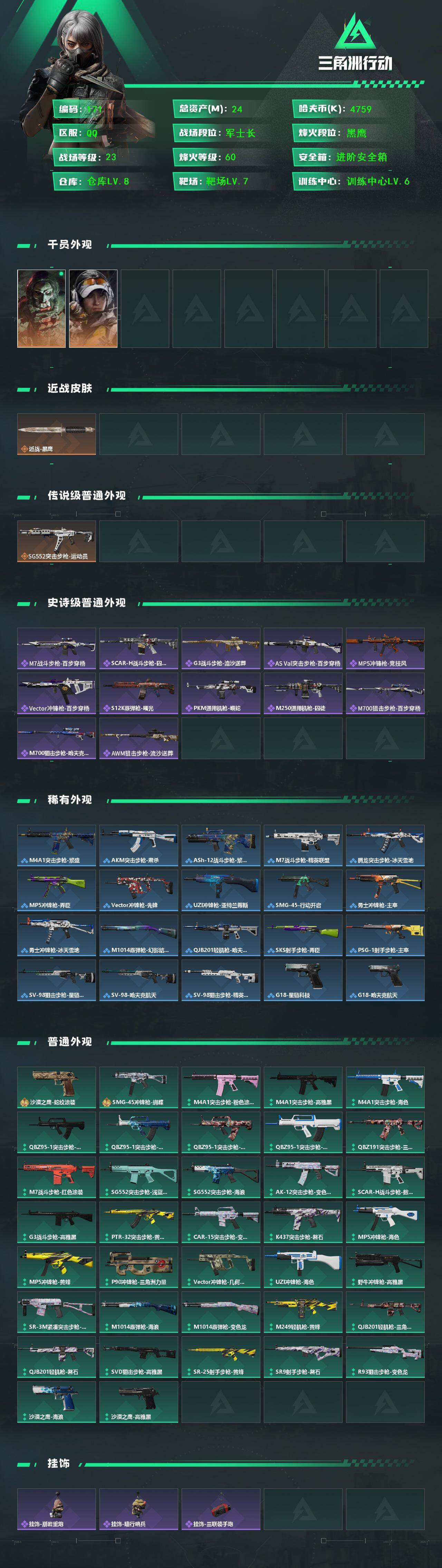 SJZQM422034三角洲行动账号详情图5