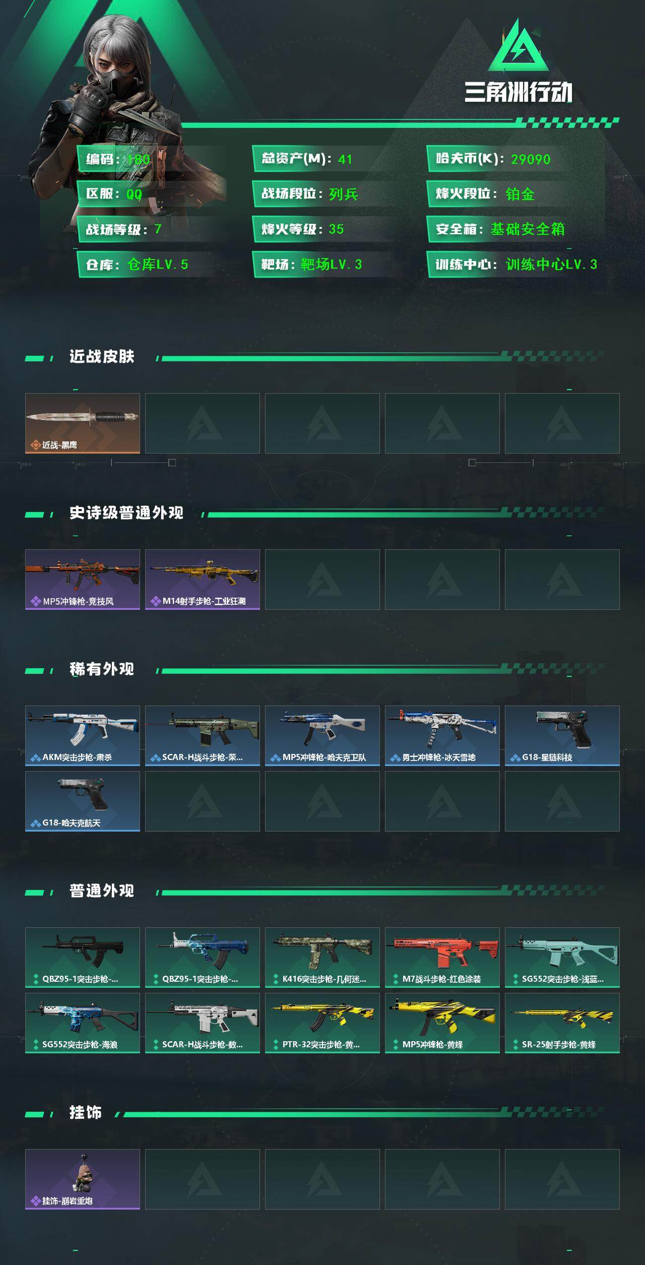 SJZQM421935三角洲行动账号详情图4