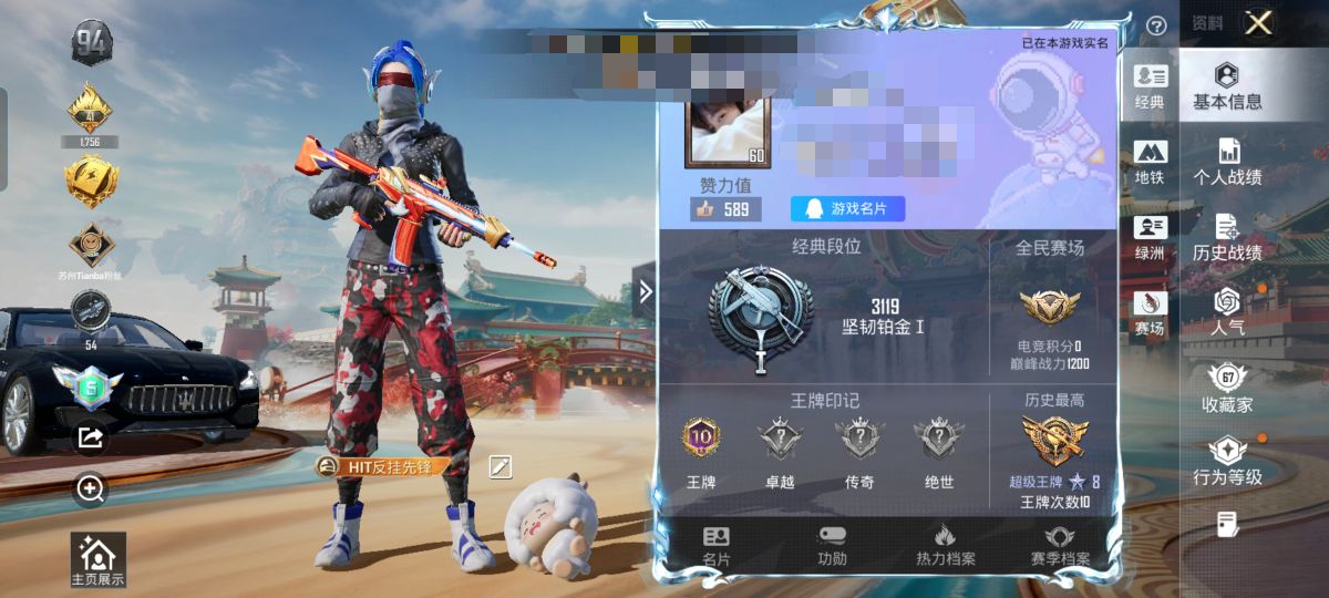 HPCMW463895和平精英账号详情图2