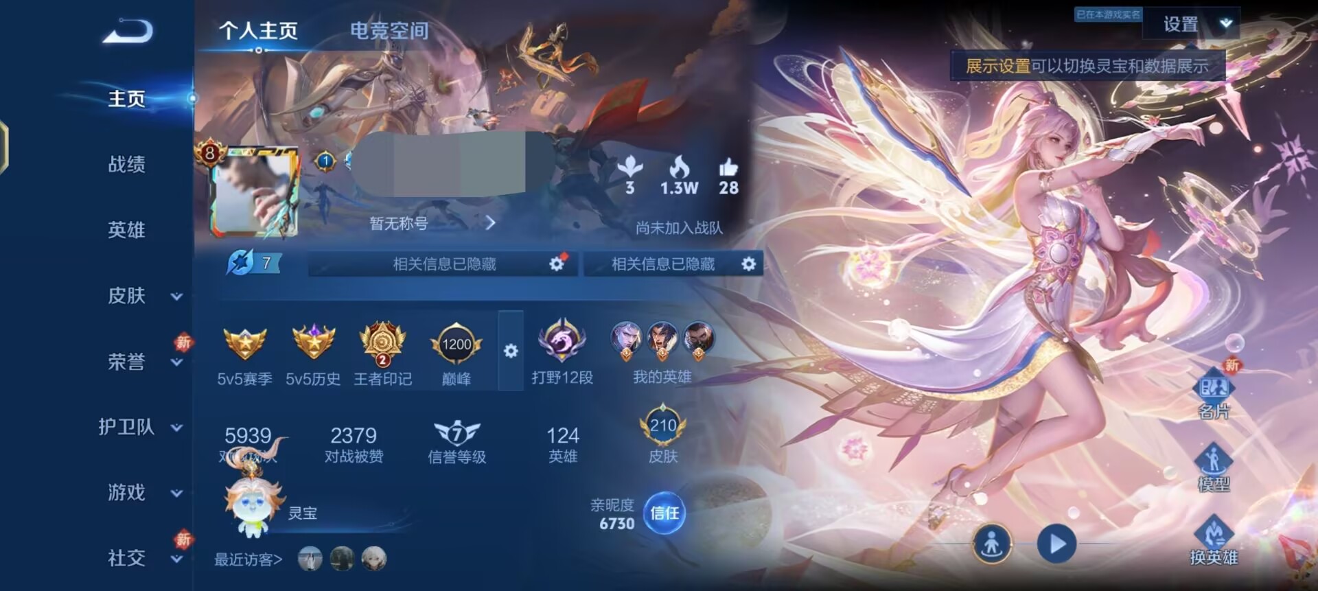 王者荣耀账号安卓QQ元21传说V8】安卓Q-210皮肤-124英雄-1星传说- 未来机甲
【传说皮肤】 玄雷天君 雪豹·