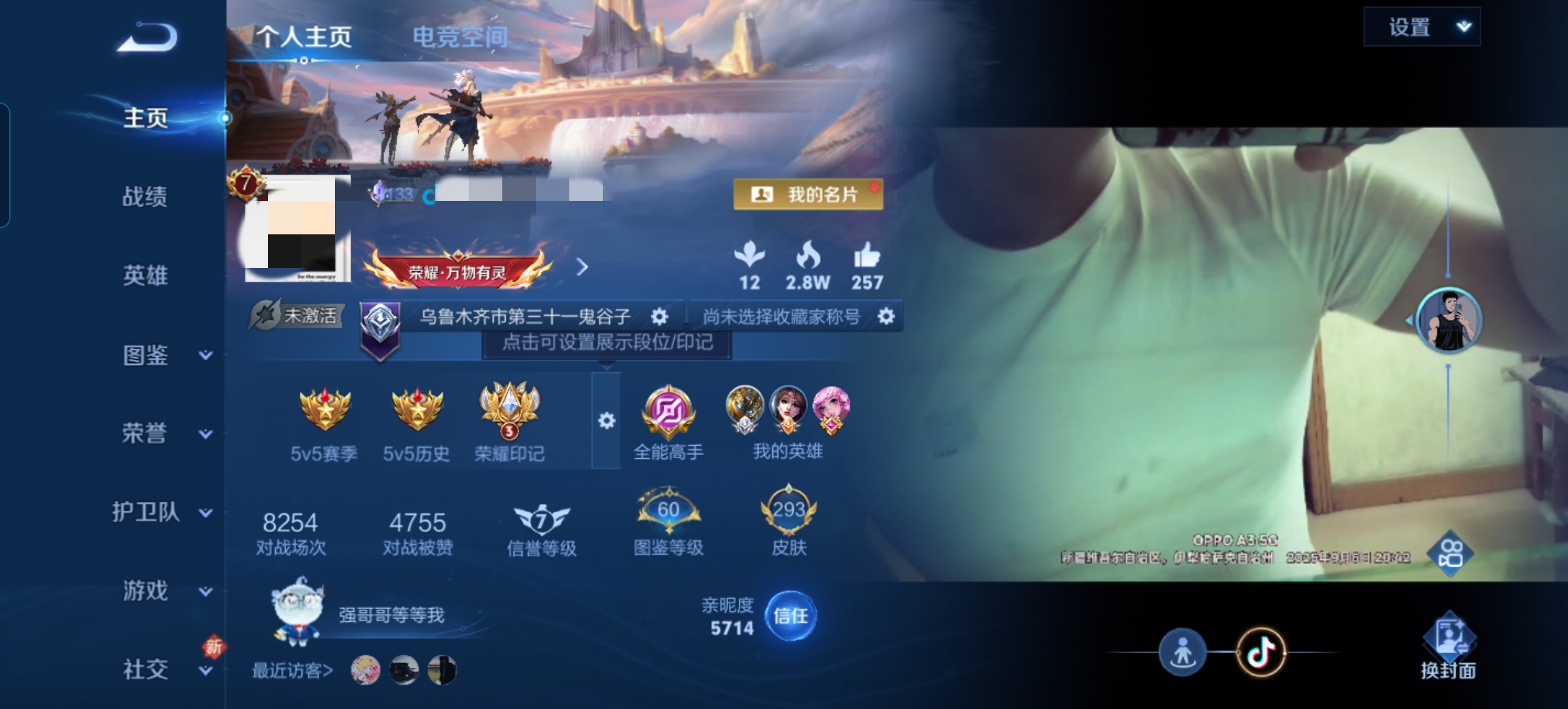 王者荣耀账号安卓QQ124英雄-293皮肤-DSW2233【293皮肤1典藏7传说1天幕5按键V7】安卓Q-293皮肤-