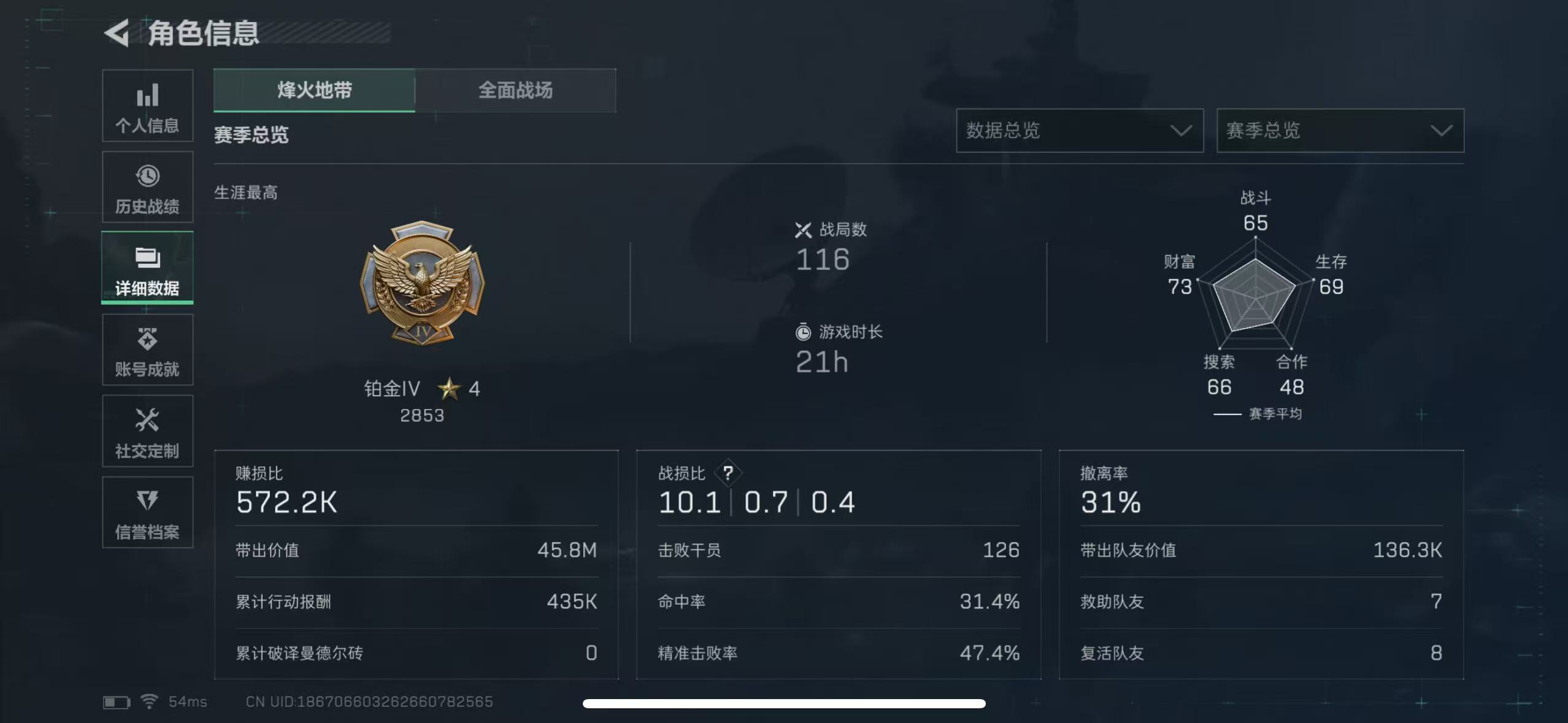 SJZCMW342442三角洲行动账号详情图2 SJZCMW342442三角洲行动账号详情图2