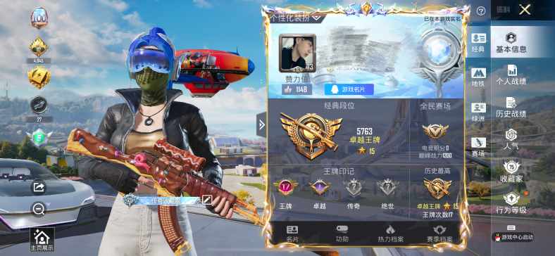 和平精英账号苹果QQDSH2002【2载具8粉装7特效】苹果Q-1稀有2载具8粉装7特效枪18热门211套装293枪皮 