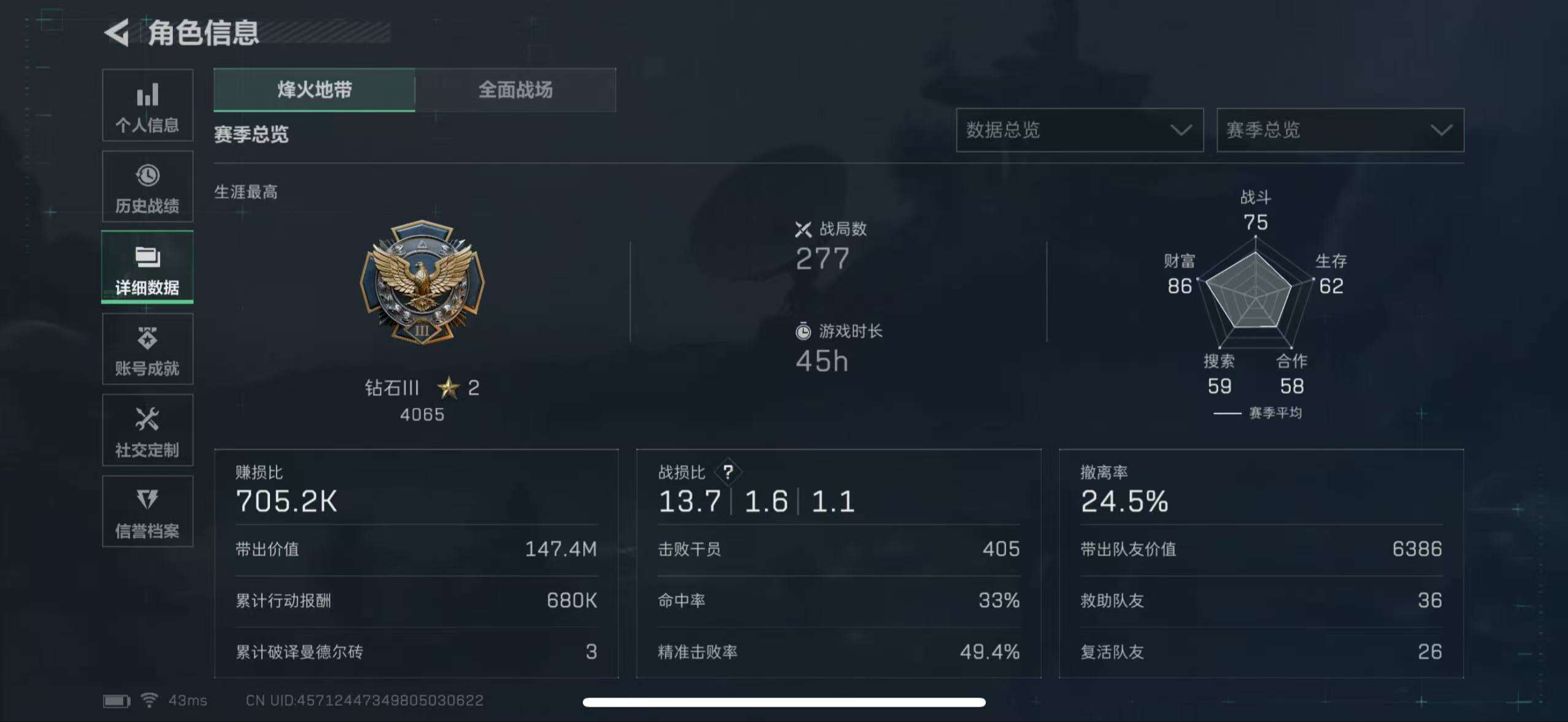 SJZQM376936三角洲行动账号详情图11 SJZQM376936三角洲行动账号详情图11