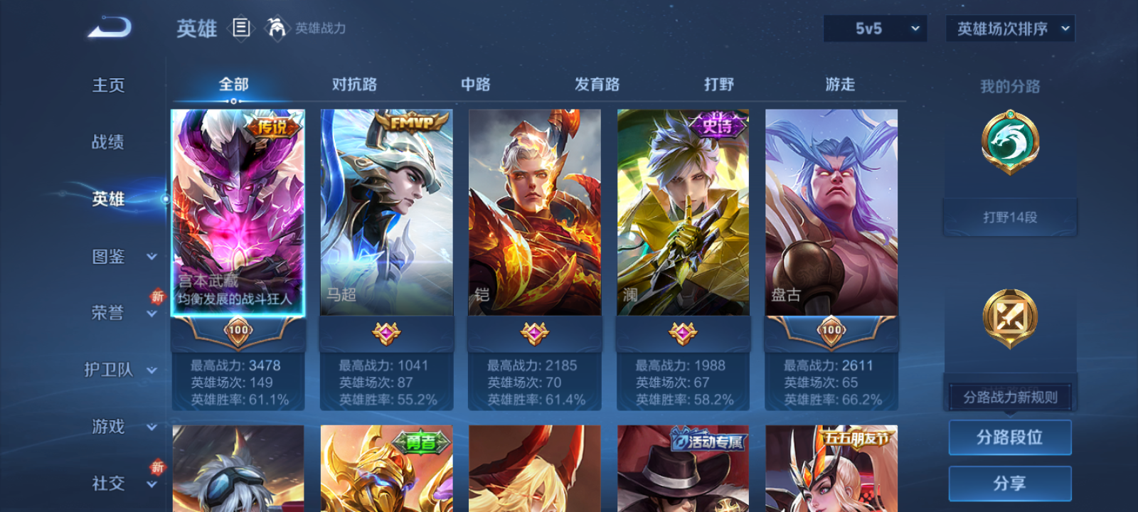 WZCMW3453060王者荣耀账号详情图2