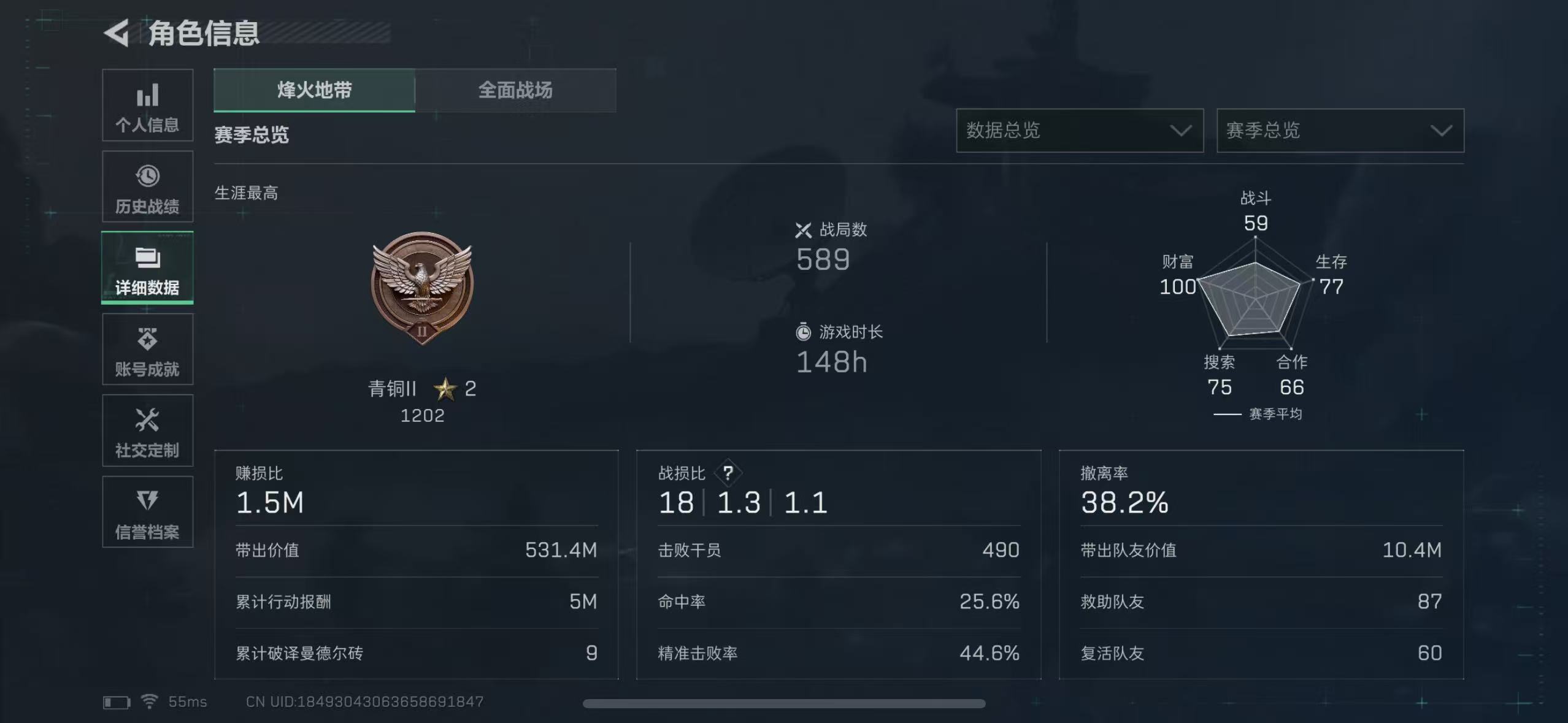 SJZQM3100282三角洲行动账号详情图4