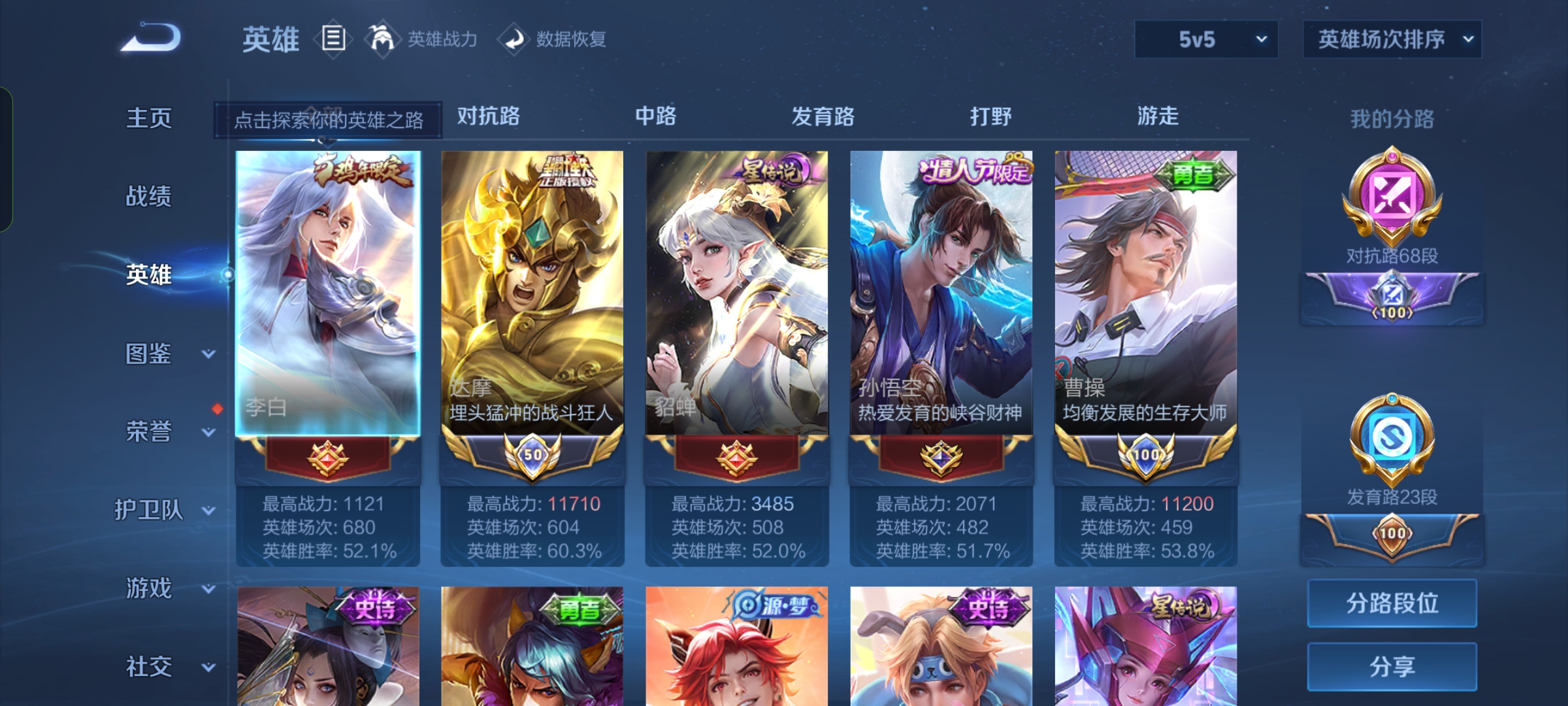 WZQM47068王者荣耀账号详情图4