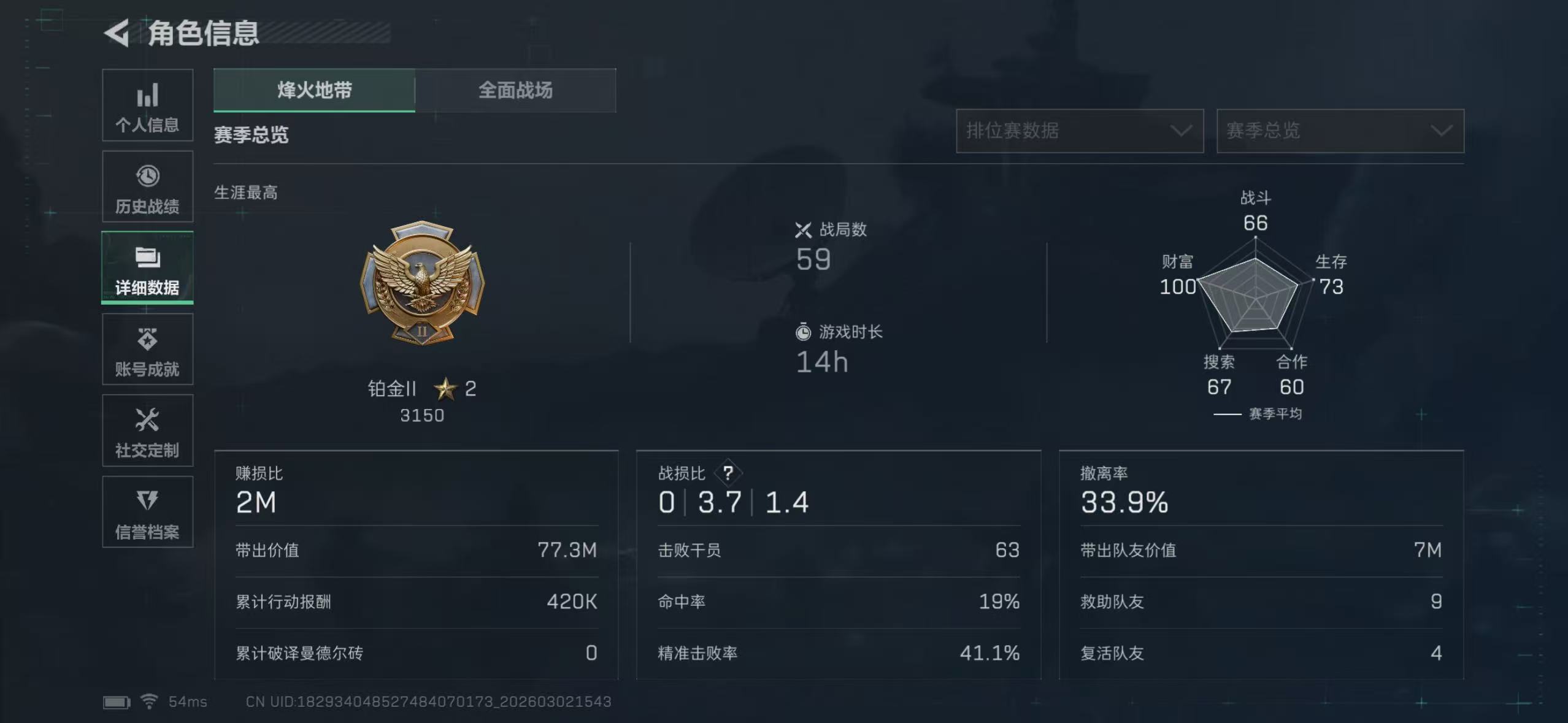 SJZQM458662三角洲行动账号详情图4