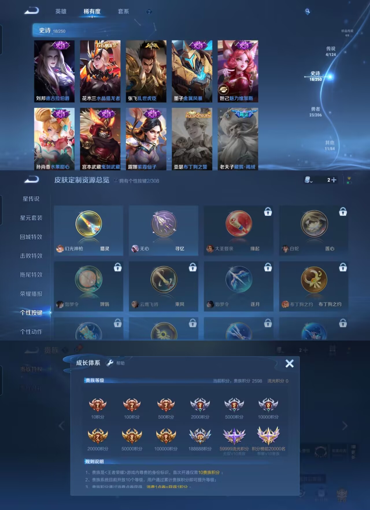 WZQM392873王者荣耀账号详情图4