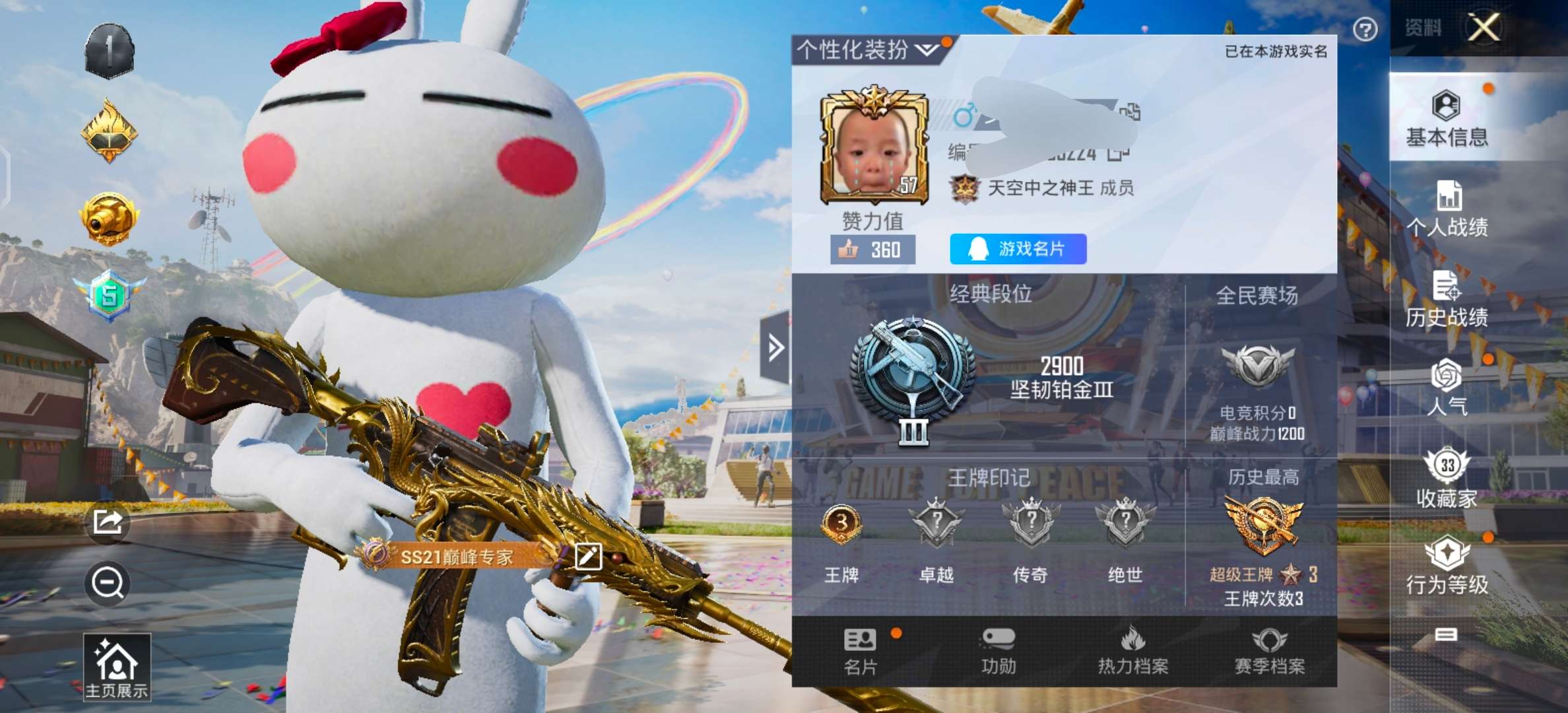 HPQM3264132和平精英账号详情图1 HPQM3264132和平精英账号详情图1
