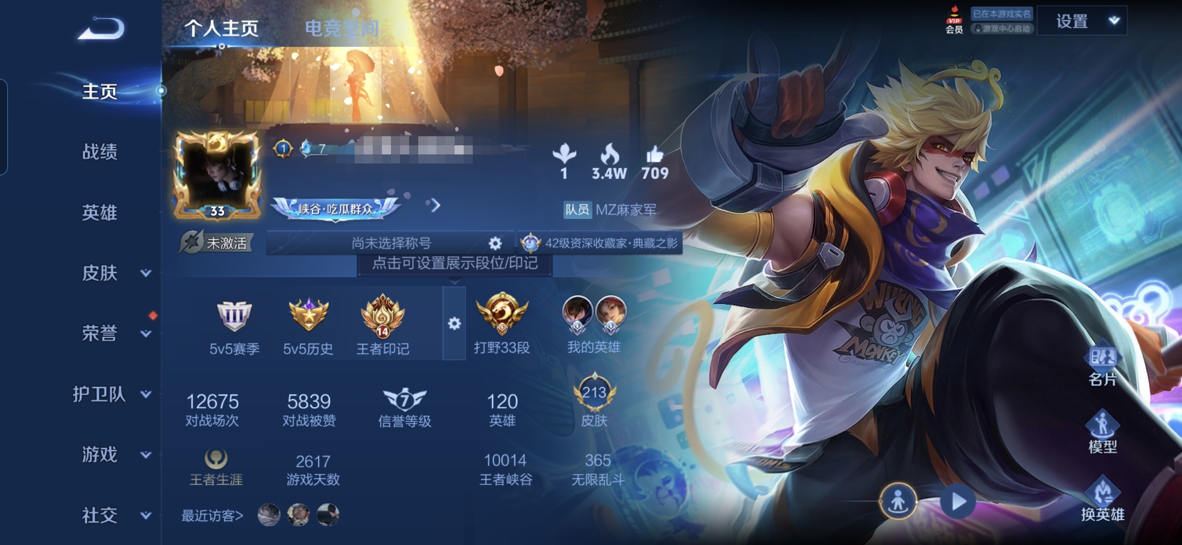 王者荣耀账号安卓QQMWZ100580【1典藏1星传15传说V8】安卓Q-213皮肤-120英雄 
【典藏皮肤】 全息碎