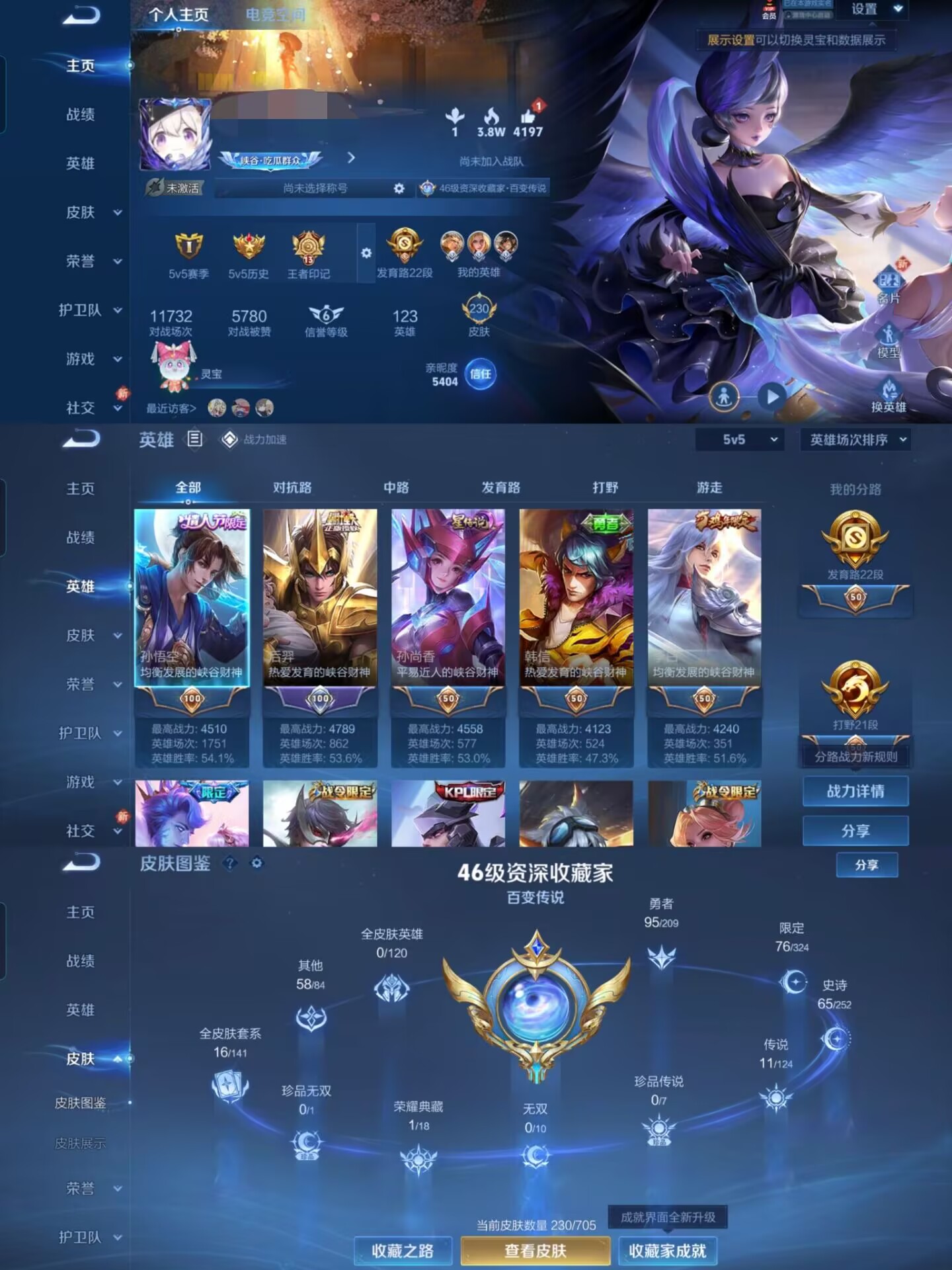 王者荣耀账号安卓QQMWZ100802【1典藏11传说1星元V8】安卓Q-230皮肤-123英雄 
【典藏皮肤】 天鹅之