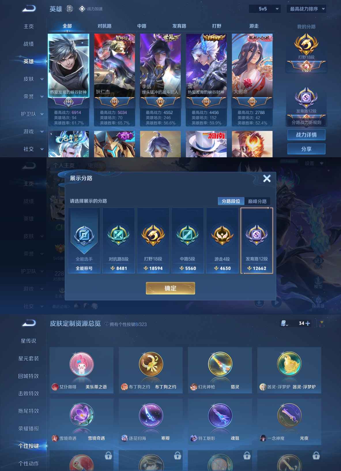 WZQM3164950王者荣耀账号详情图4