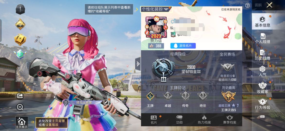 和平精英账号安卓QQM100862【2粉 巧克力两姐妹】安卓Q-35198热力值 5王牌印记 历史超级王牌7星 92套装