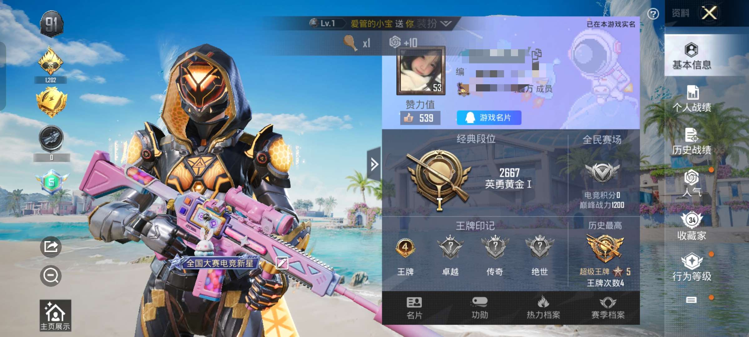 HPQM3292270和平精英账号详情图2