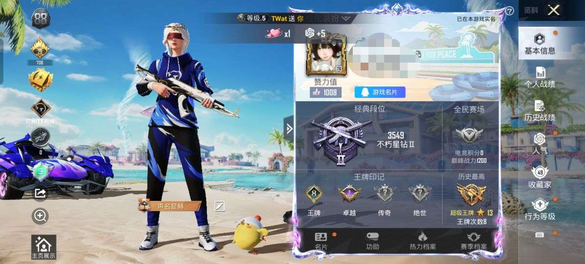 HPQM3300019和平精英账号详情图2