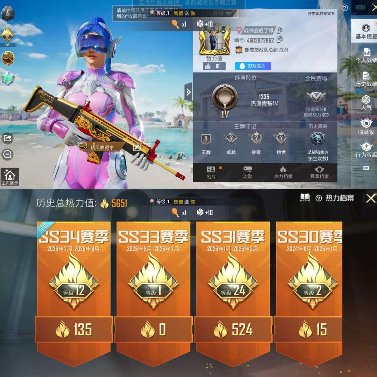 HPQM3306975和平精英账号详情图2