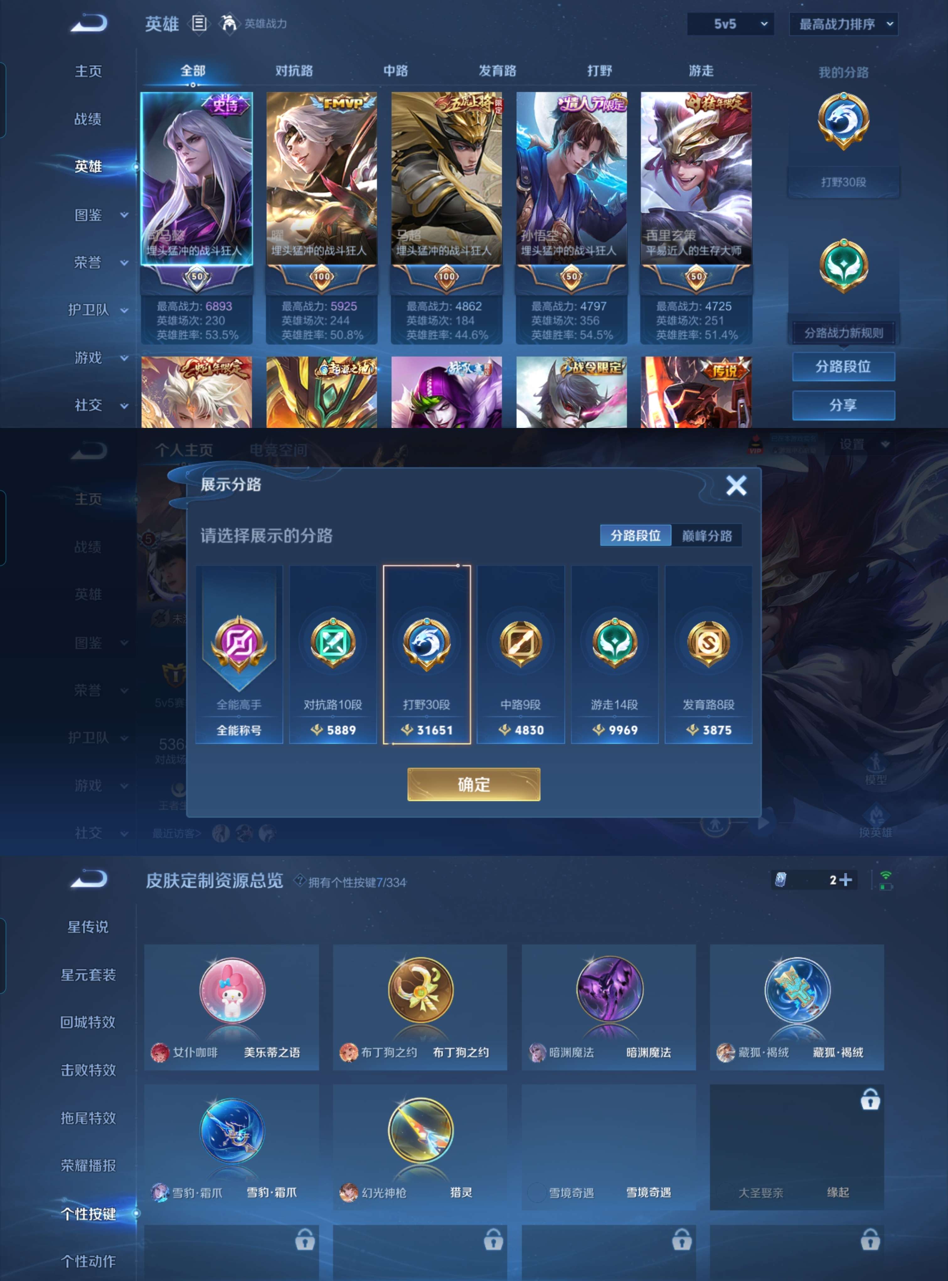 WZQM3235812王者荣耀账号详情图4