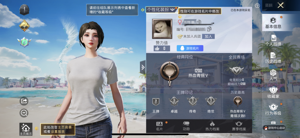 和平精英账号安卓QQ无限时间玩小号）安卓Q-0热力值-0套装-0枪皮 