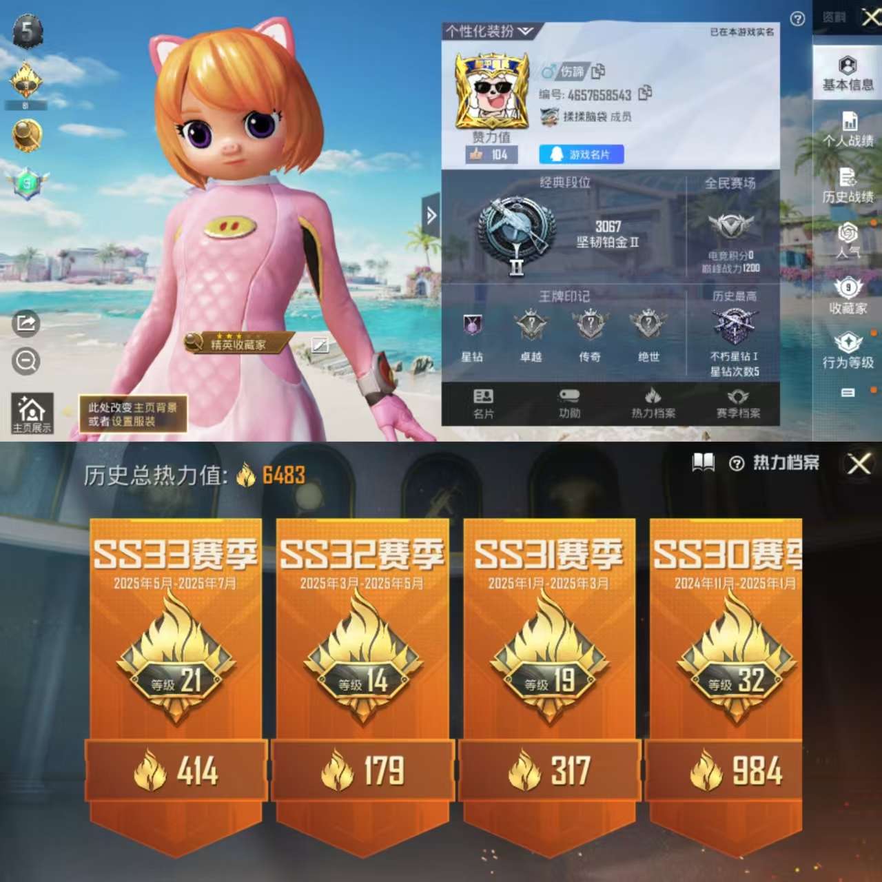 HPCMW3327414和平精英账号详情图2