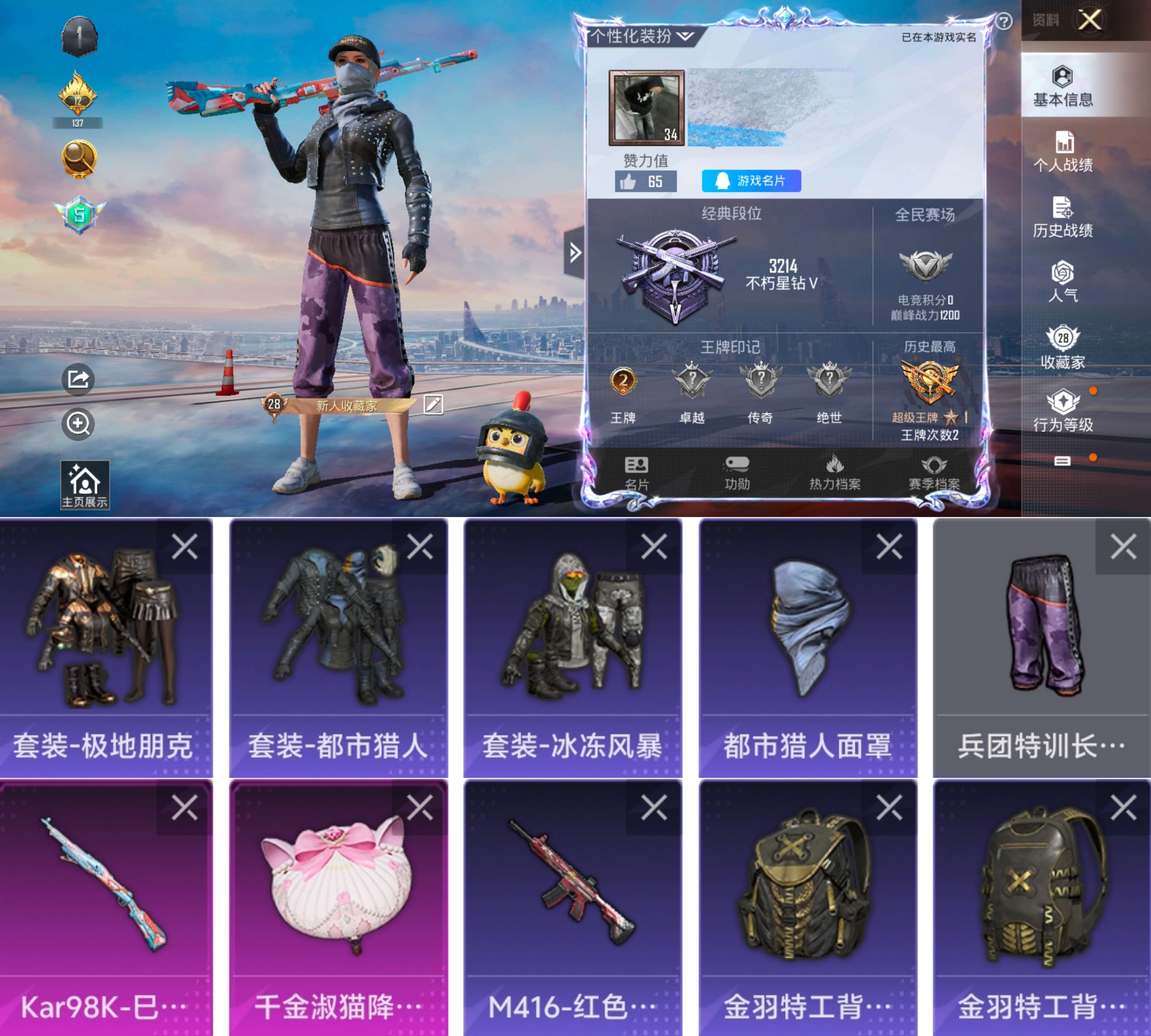HPCMW3327927和平精英账号详情图2