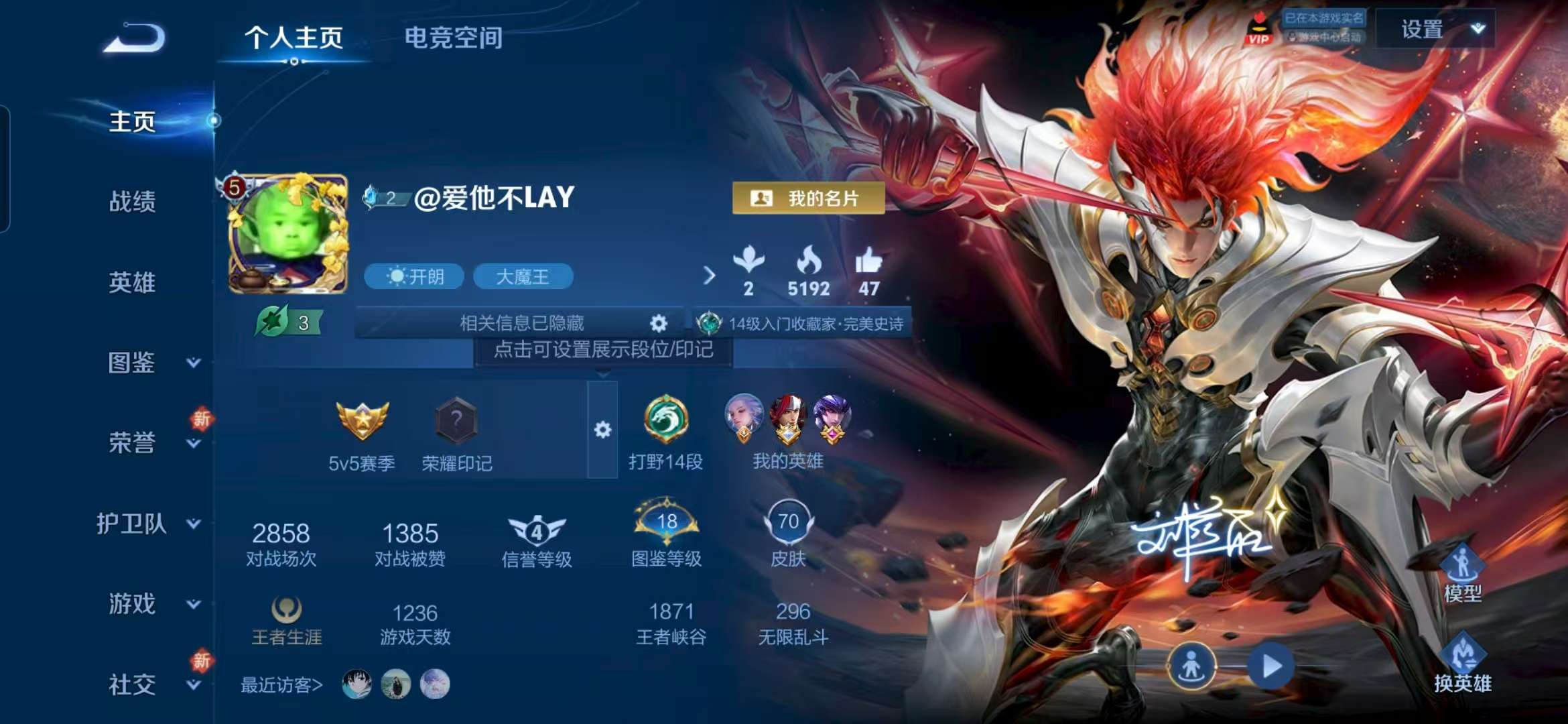 WZCMW3277013王者荣耀账号详情图2