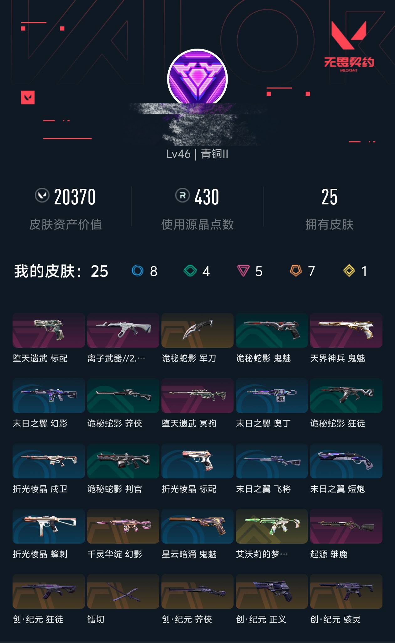 WWQQM319029无畏契约账号详情图3 WWQQM319029无畏契约账号详情图3