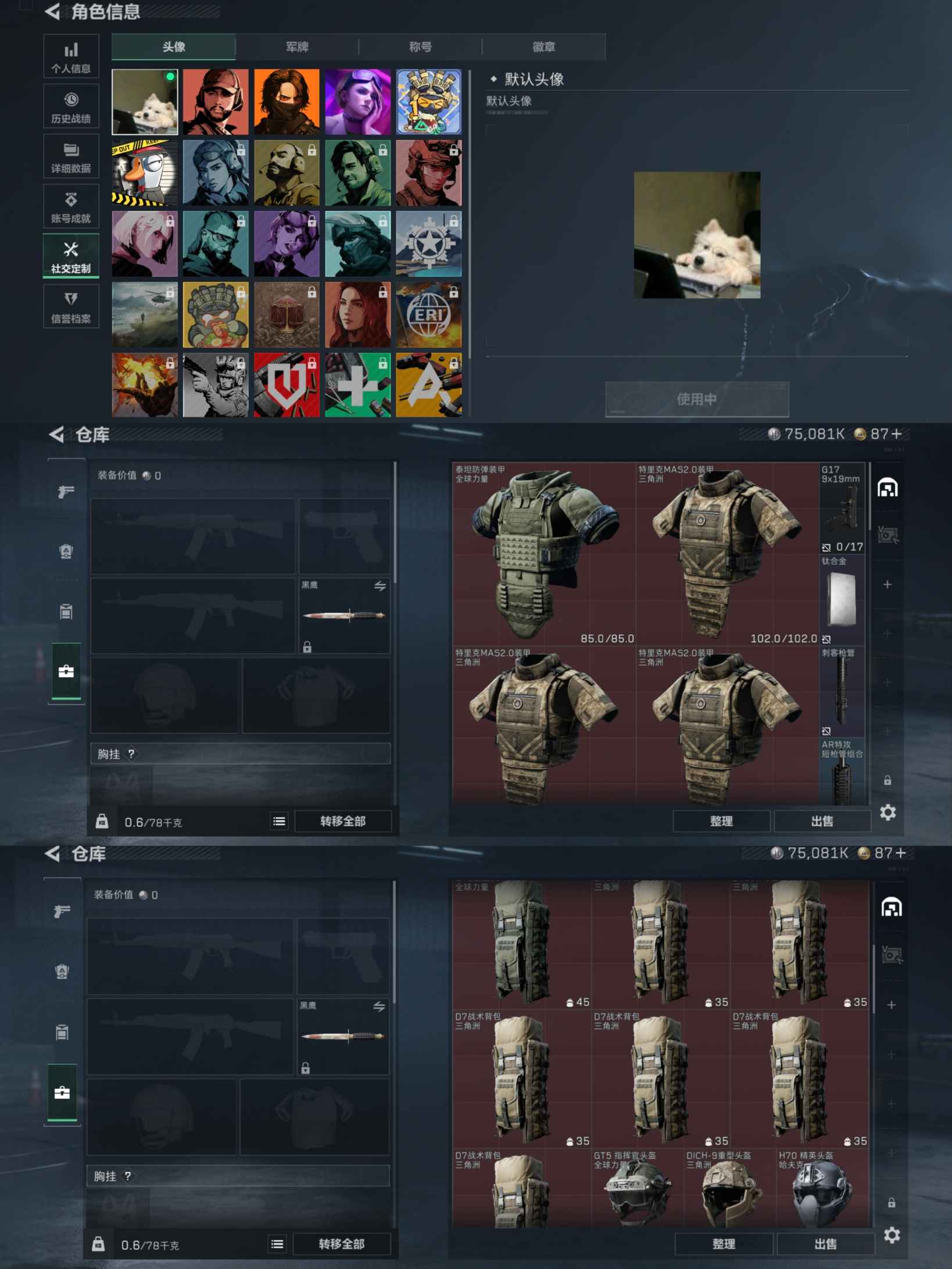 SJZCMW347864三角洲行动账号详情图3 SJZCMW347864三角洲行动账号详情图3