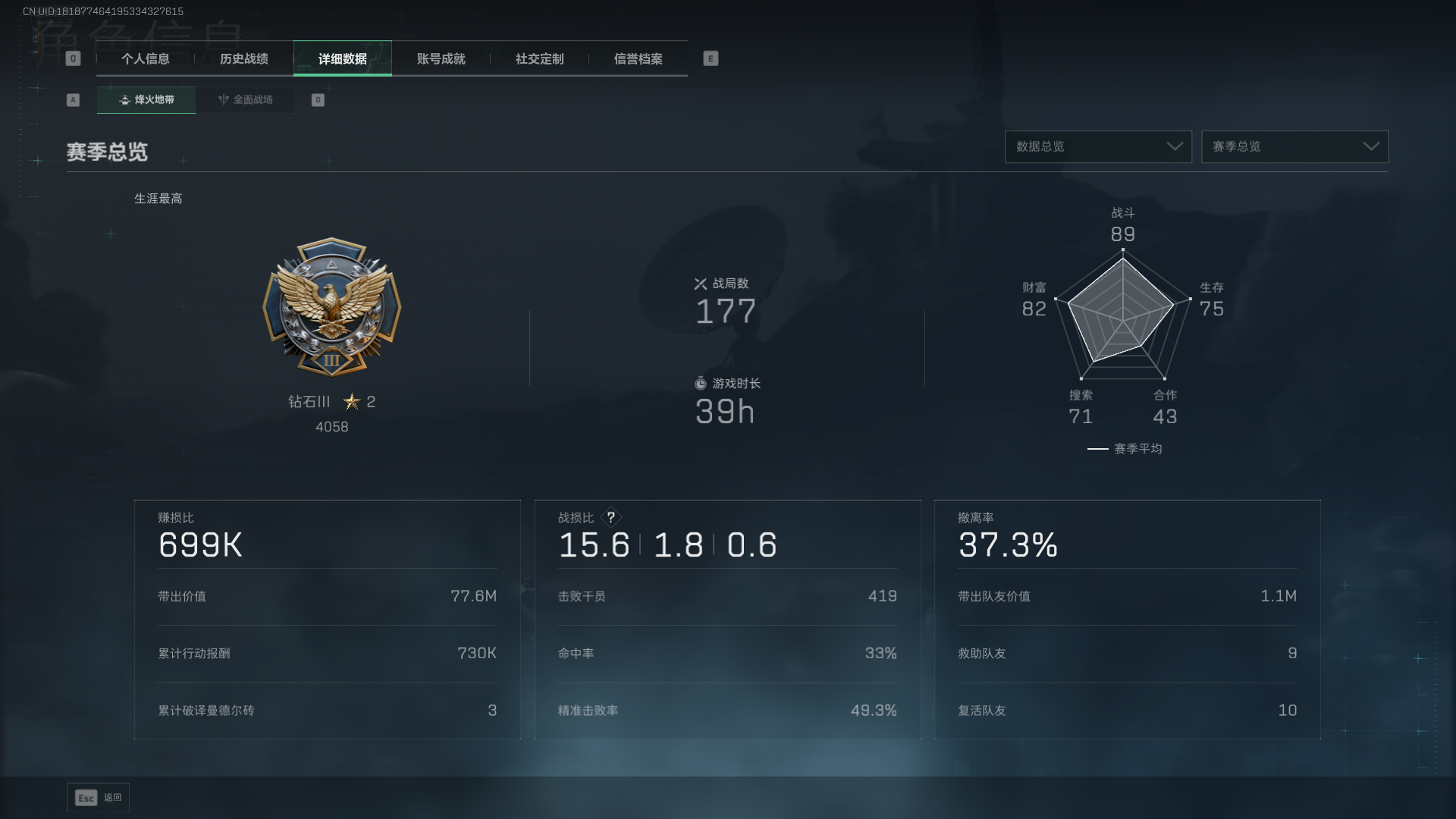 SJZQM380162三角洲行动账号详情图8 SJZQM380162三角洲行动账号详情图8