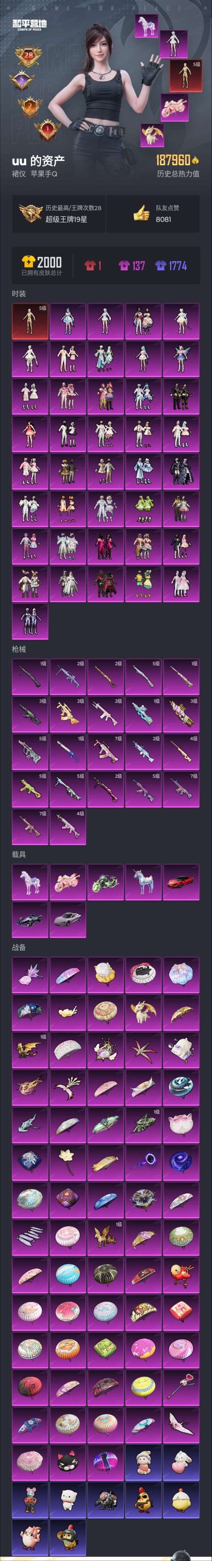 HPCMW3428331和平精英账号详情图2 HPCMW3428331和平精英账号详情图2