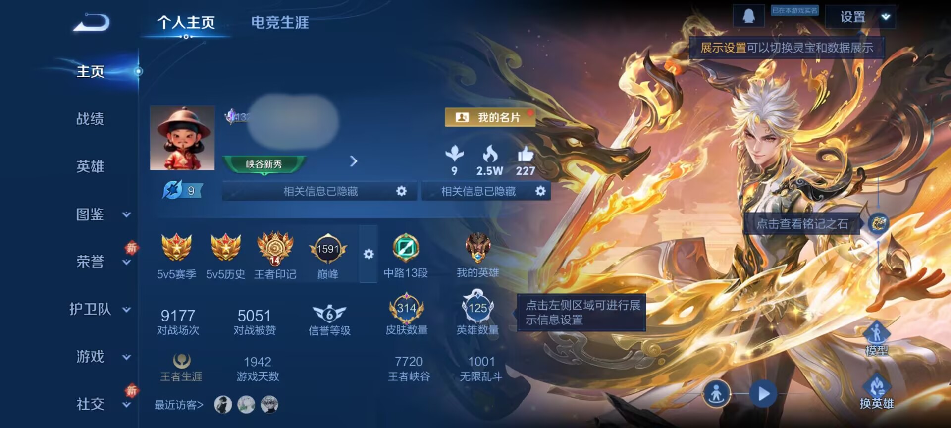 王者荣耀账号安卓QQWLWZ878+【V9 3典藏1无双4珍品36传说】 安卓Q-314皮肤-125英雄 【无双皮肤】 