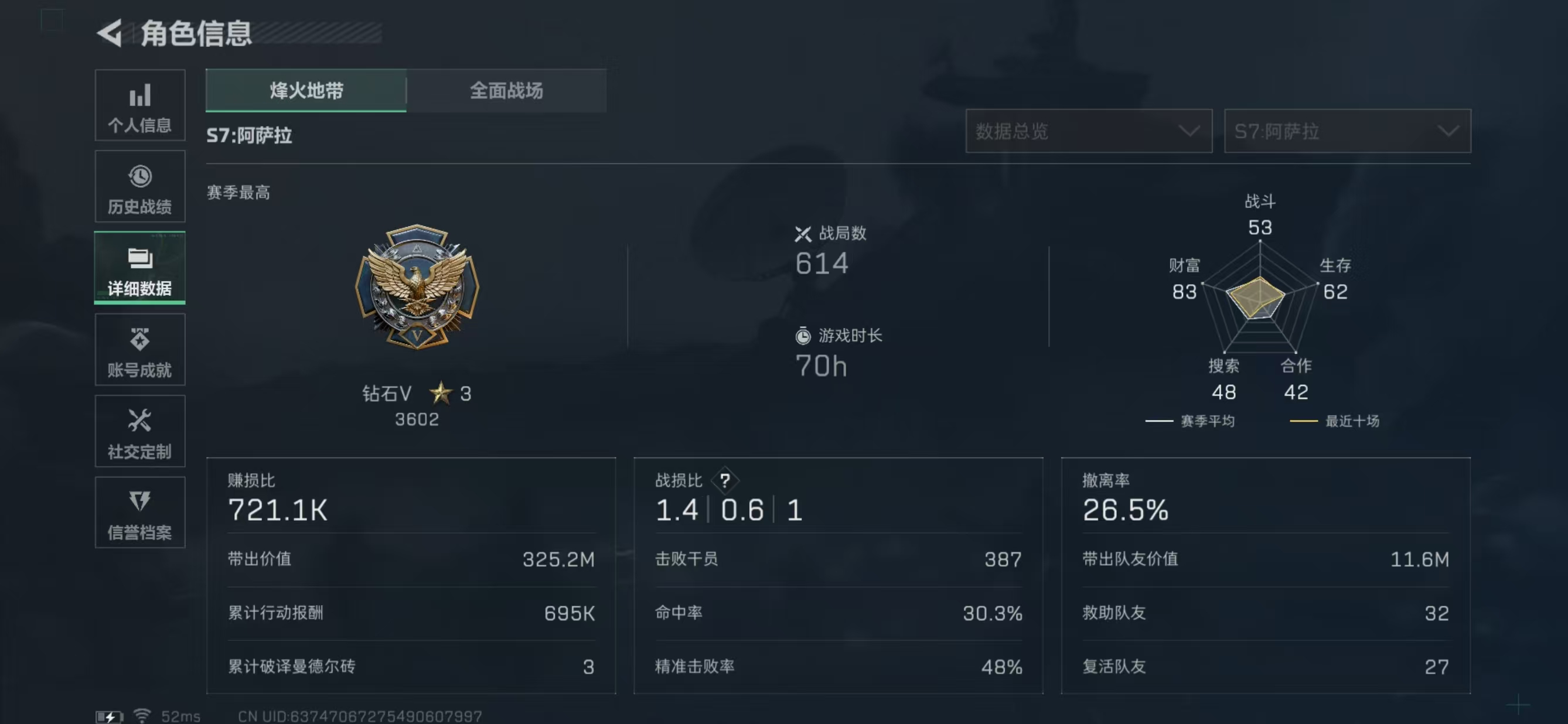 SJZCMW3101861三角洲行动账号详情图2