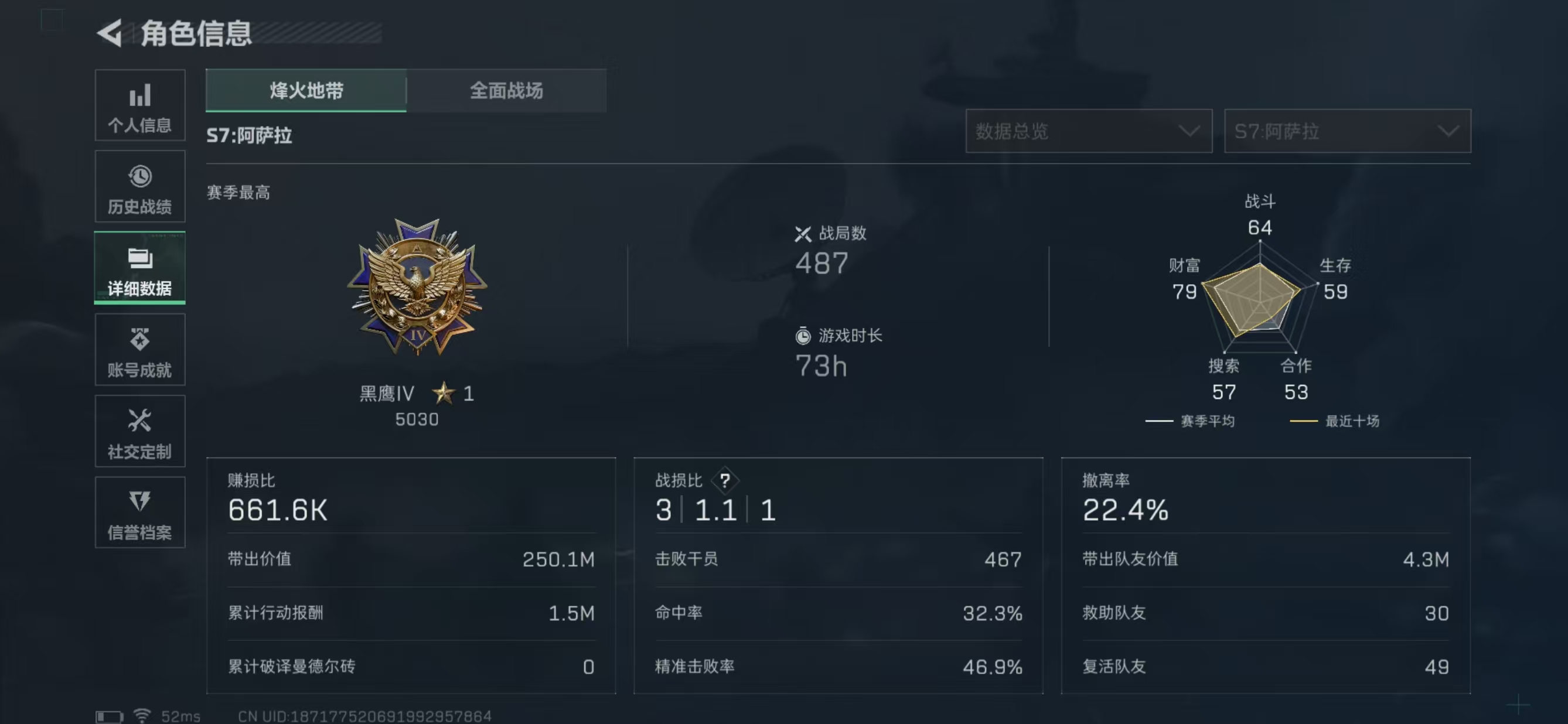 SJZCMW3102153三角洲行动账号详情图2