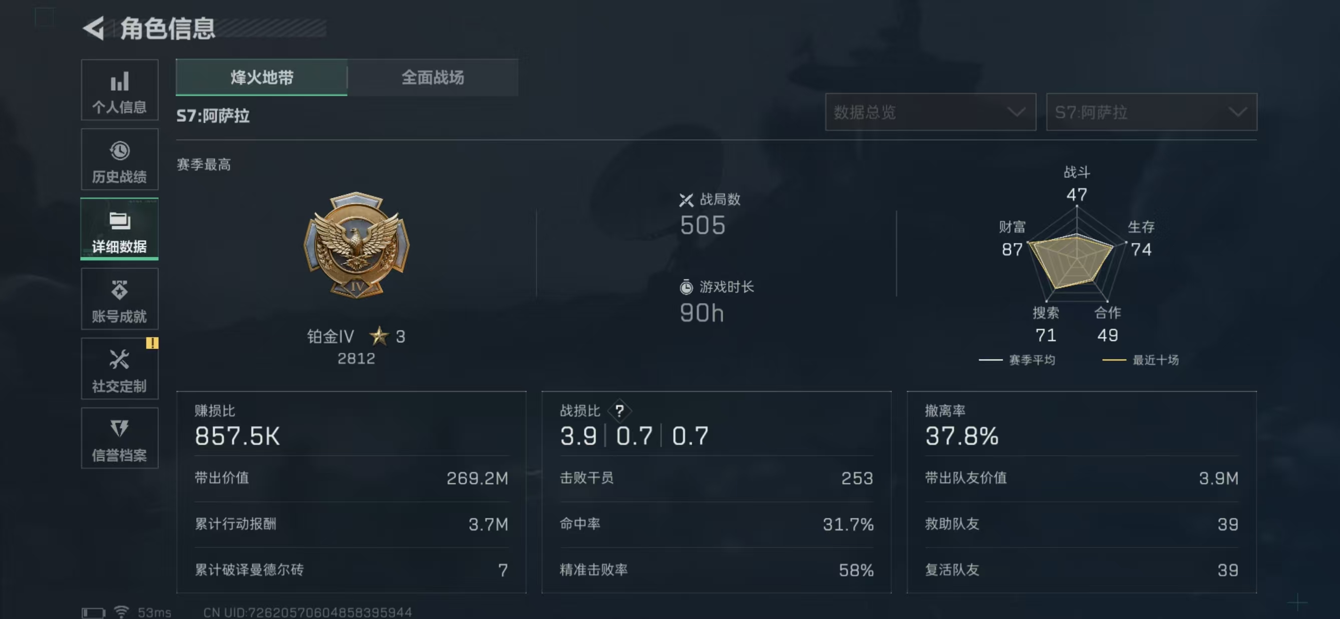 SJZCMW41177三角洲行动账号详情图3