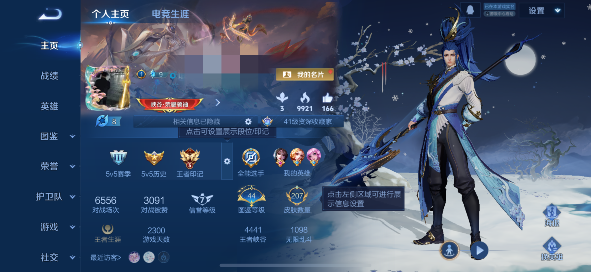 王者荣耀账号苹果QQMWZ104353+【v7 传说10】苹果Q-207皮肤-126英雄 【传说皮肤】 千山共赴 神树通