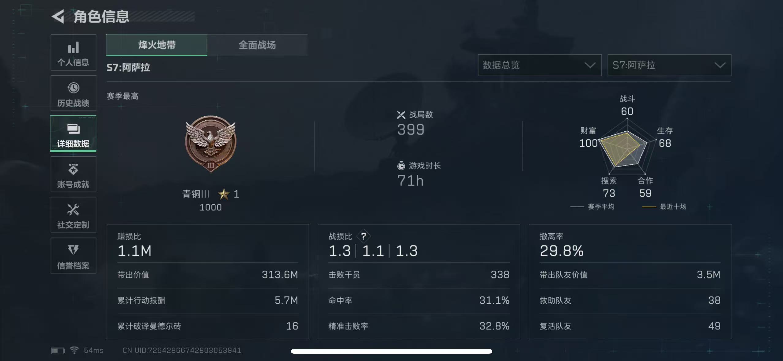 SJZQM44791三角洲行动账号详情图3