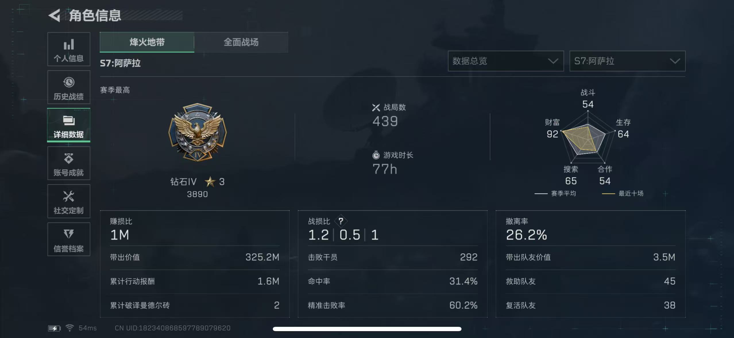 SJZCMW48907三角洲行动账号详情图3