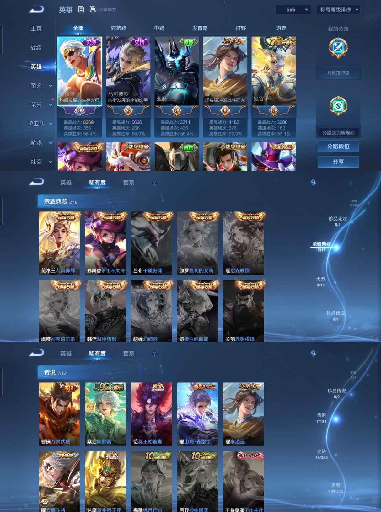 WZQM445068王者荣耀账号详情图3