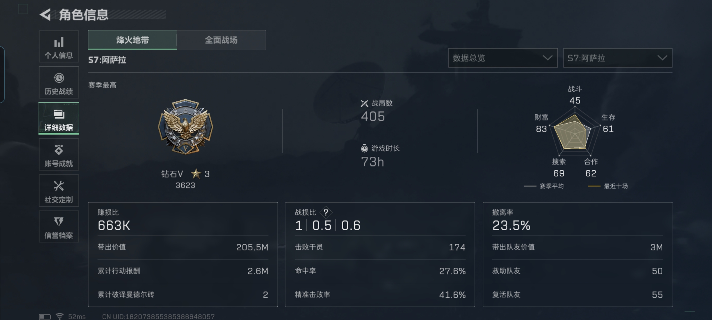 SJZQM414264三角洲行动账号详情图4