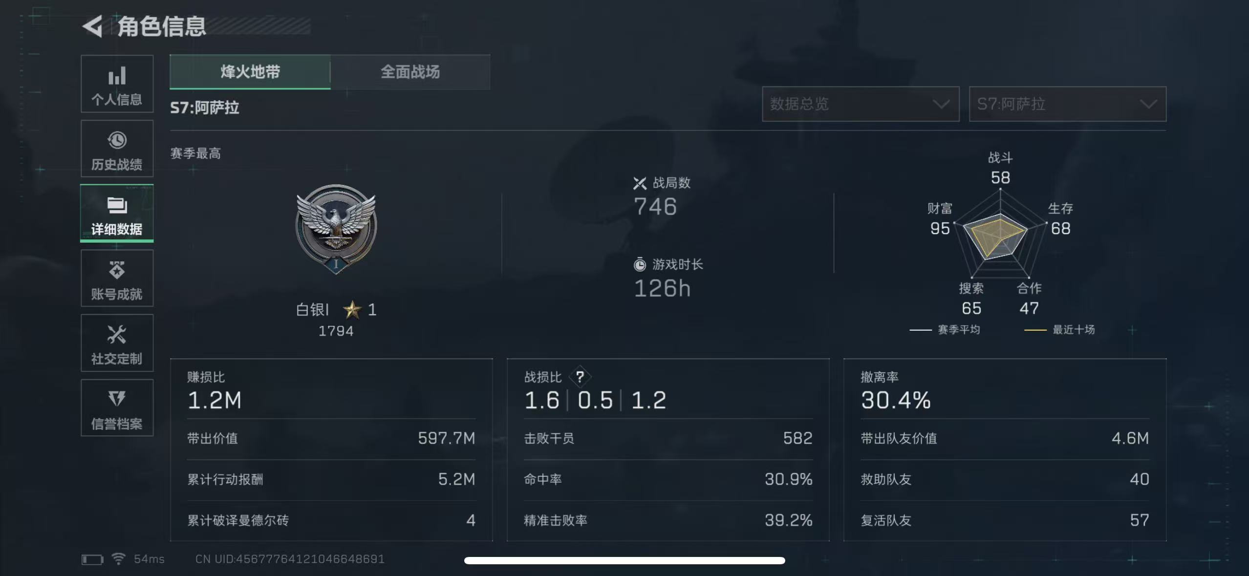 SJZQM425341三角洲行动账号详情图5