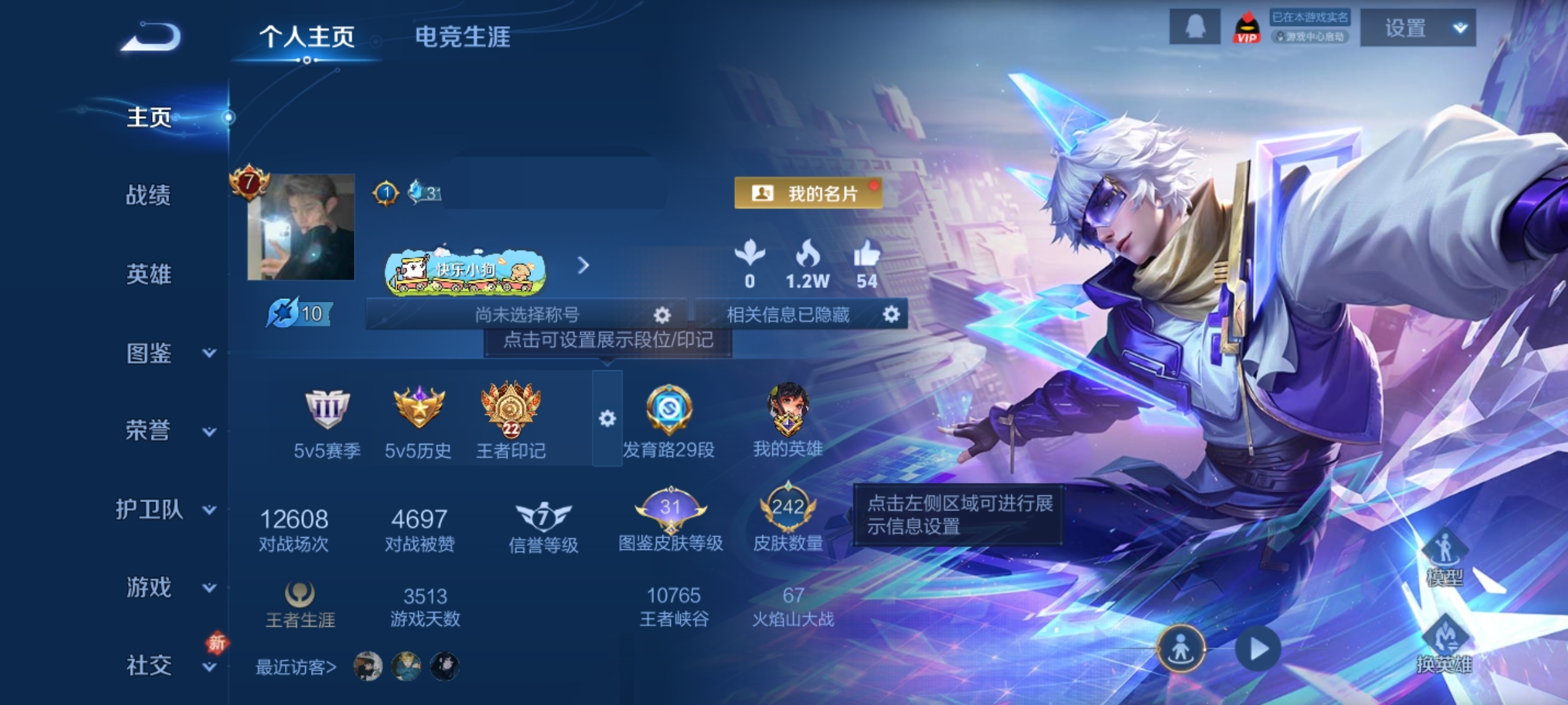 王者荣耀账号安卓QQ128英雄-242皮肤-WLWZ975【V7 典藏1 传说6 星传说2 29段发育路】安卓Q-242