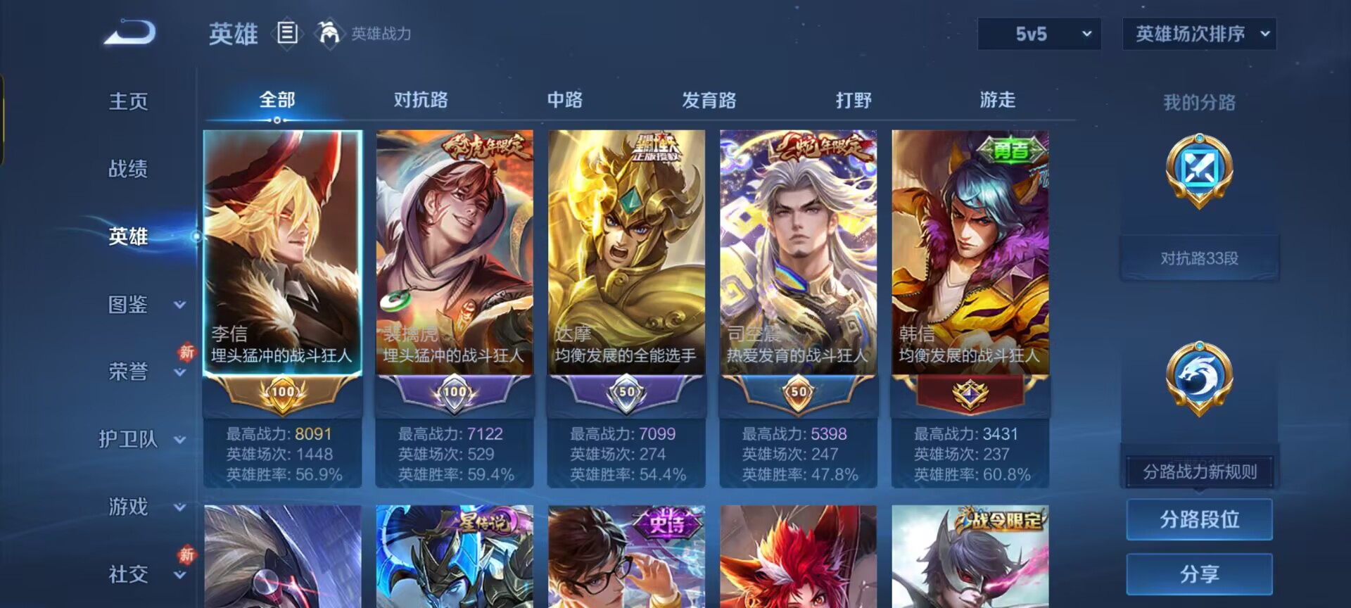 WZQM4102611王者荣耀账号详情图5